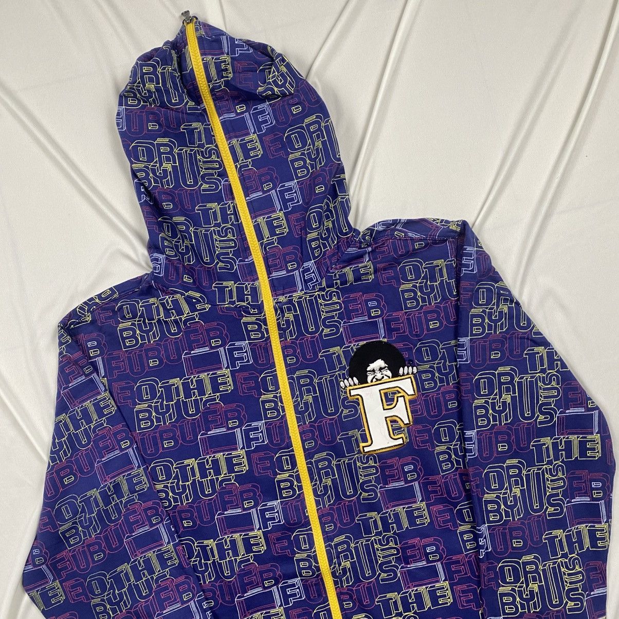 Fubu Vintge y2k Fubu HipHop Bboy Zip Up Abstract Hoodie Size US L / EU 52-54 / 3 - 2 Thumbnail