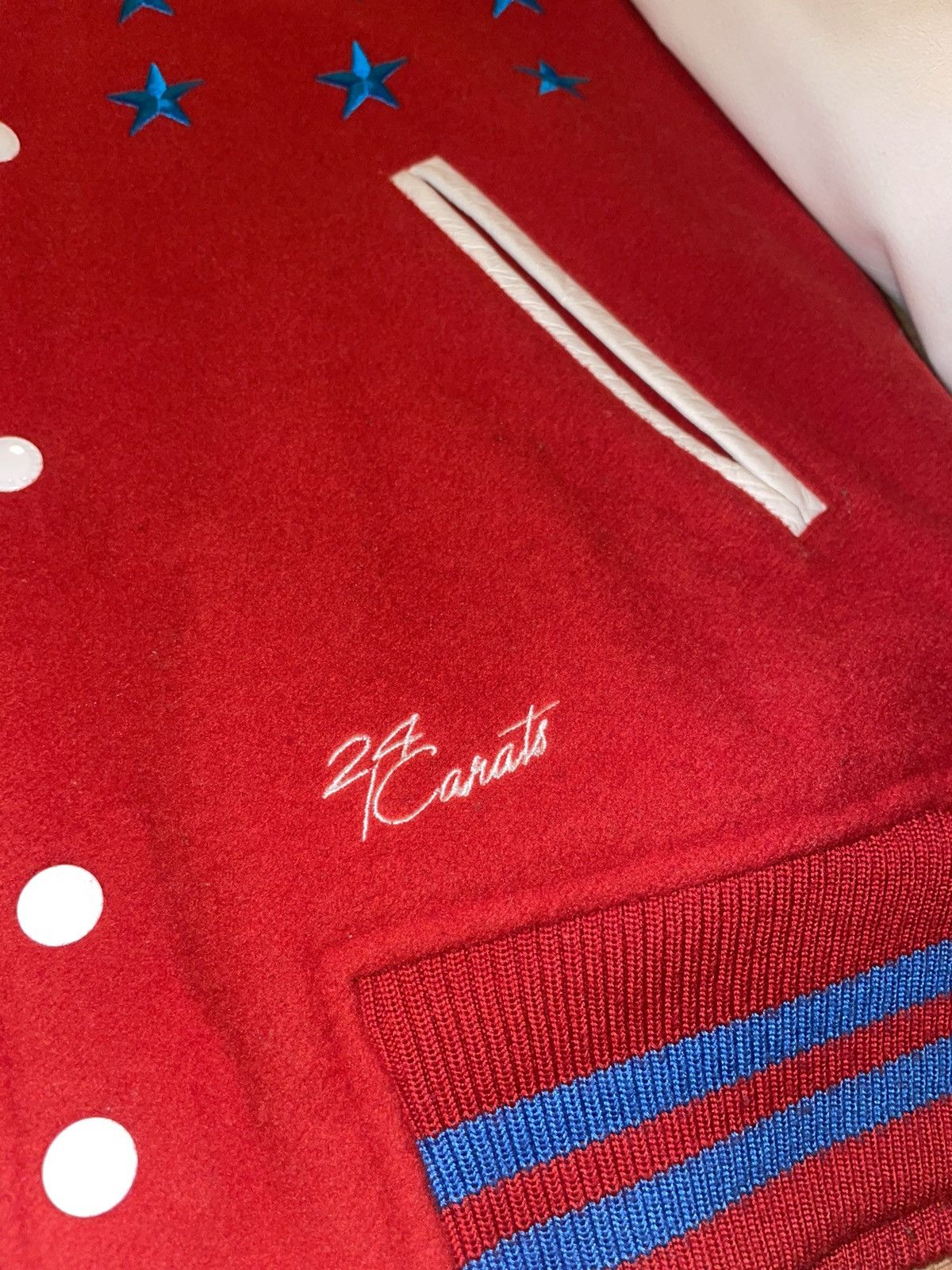 Other 24 Karats College jacket with embroidered stars Size US M / EU 48-50 / 2 - 2 Thumbnail