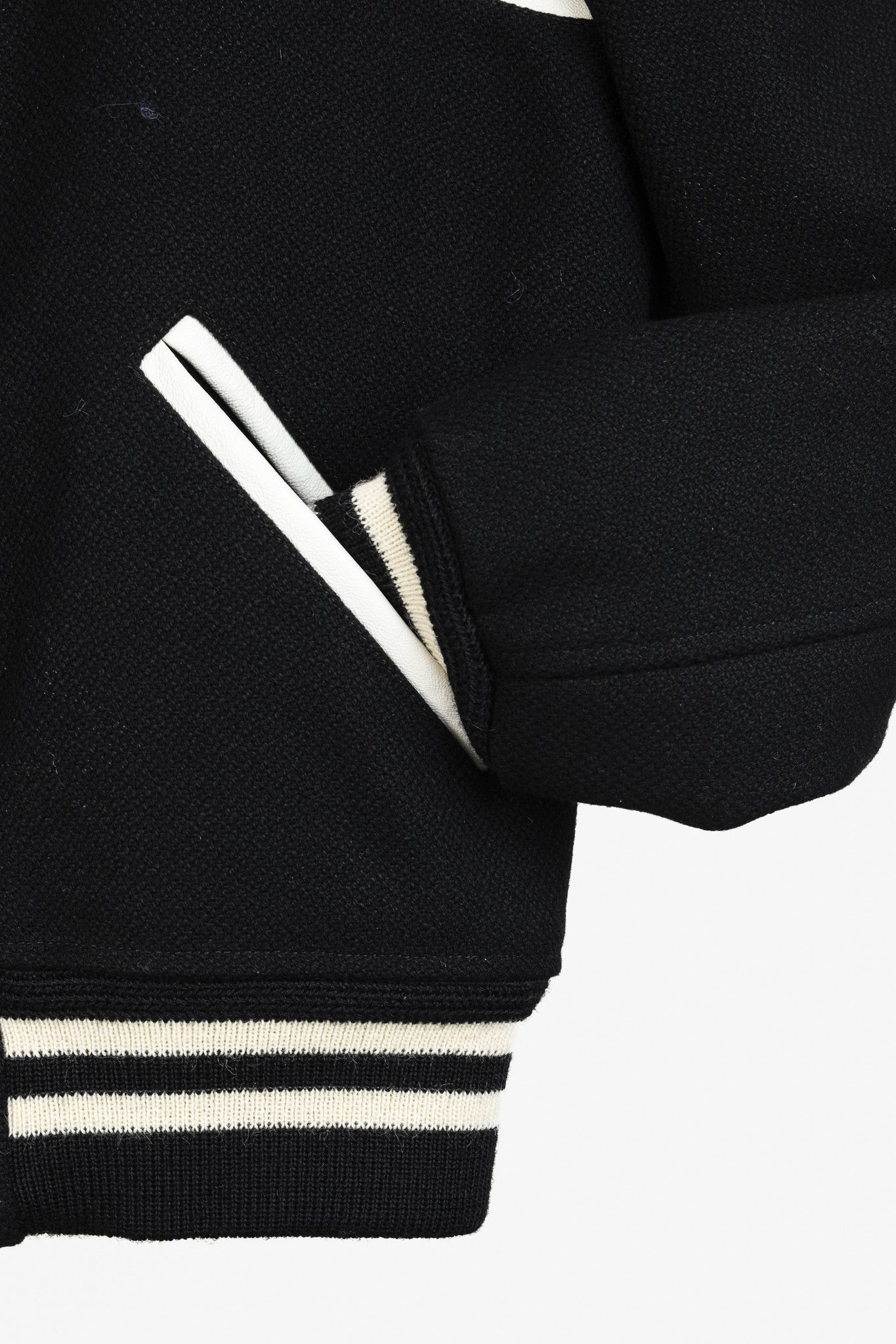 Yves Saint Laurent Saint Laurent Teddy Varsity Black White Jacket Size S / US 4 / IT 40 - 8 Thumbnail