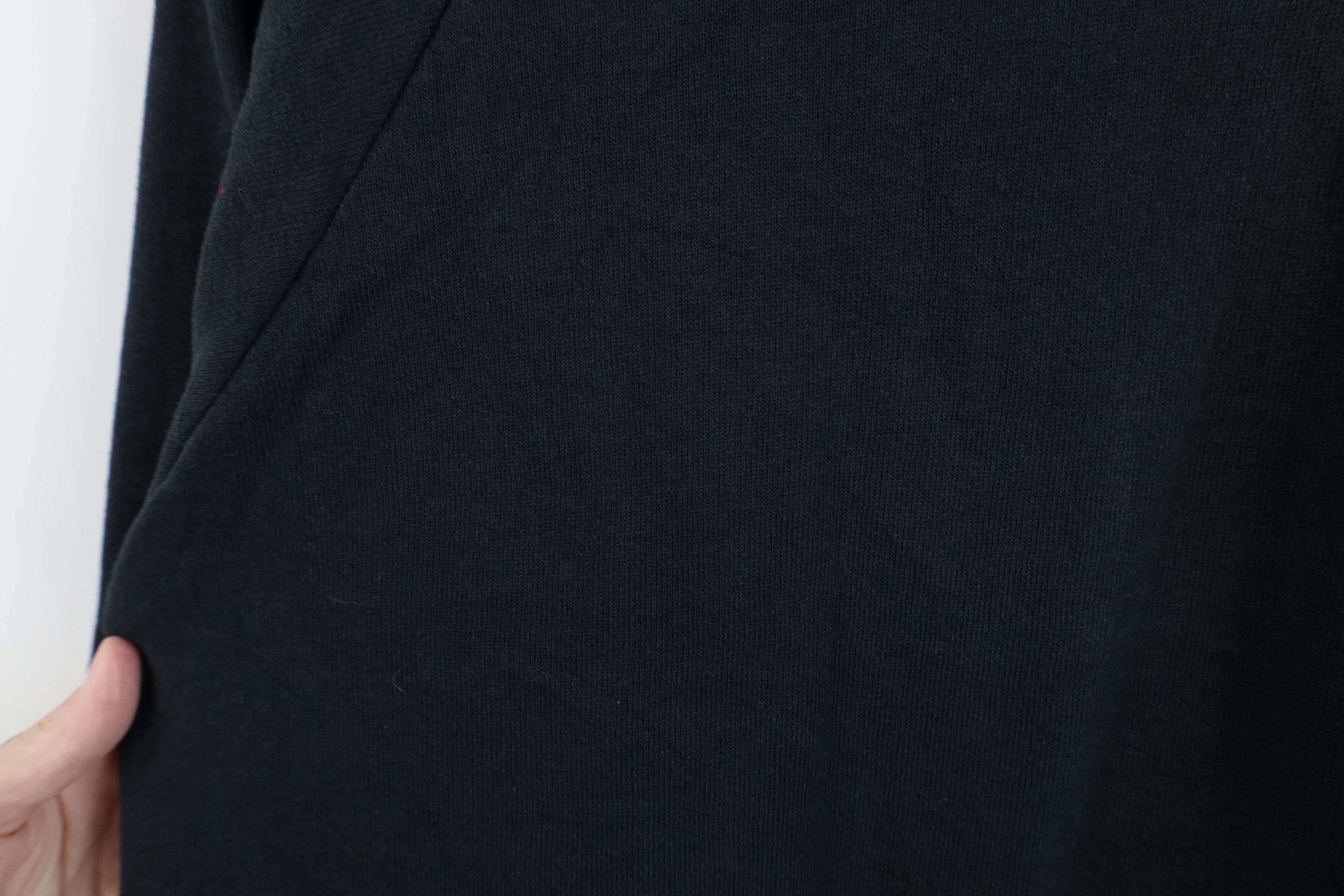 Vintage Vintage 90s Streetwear Faded Blank Crewneck Sweatshirt Black Size M / US 6-8 / IT 42-44 - 6 Thumbnail