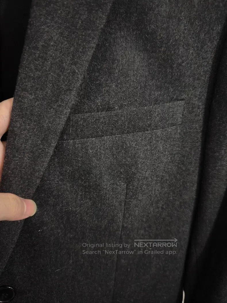Saint Laurent Paris Saint Laurent Paris Black and Gray Two-Button Notched Coll Size US M / EU 48-50 / 2 - 3 Thumbnail