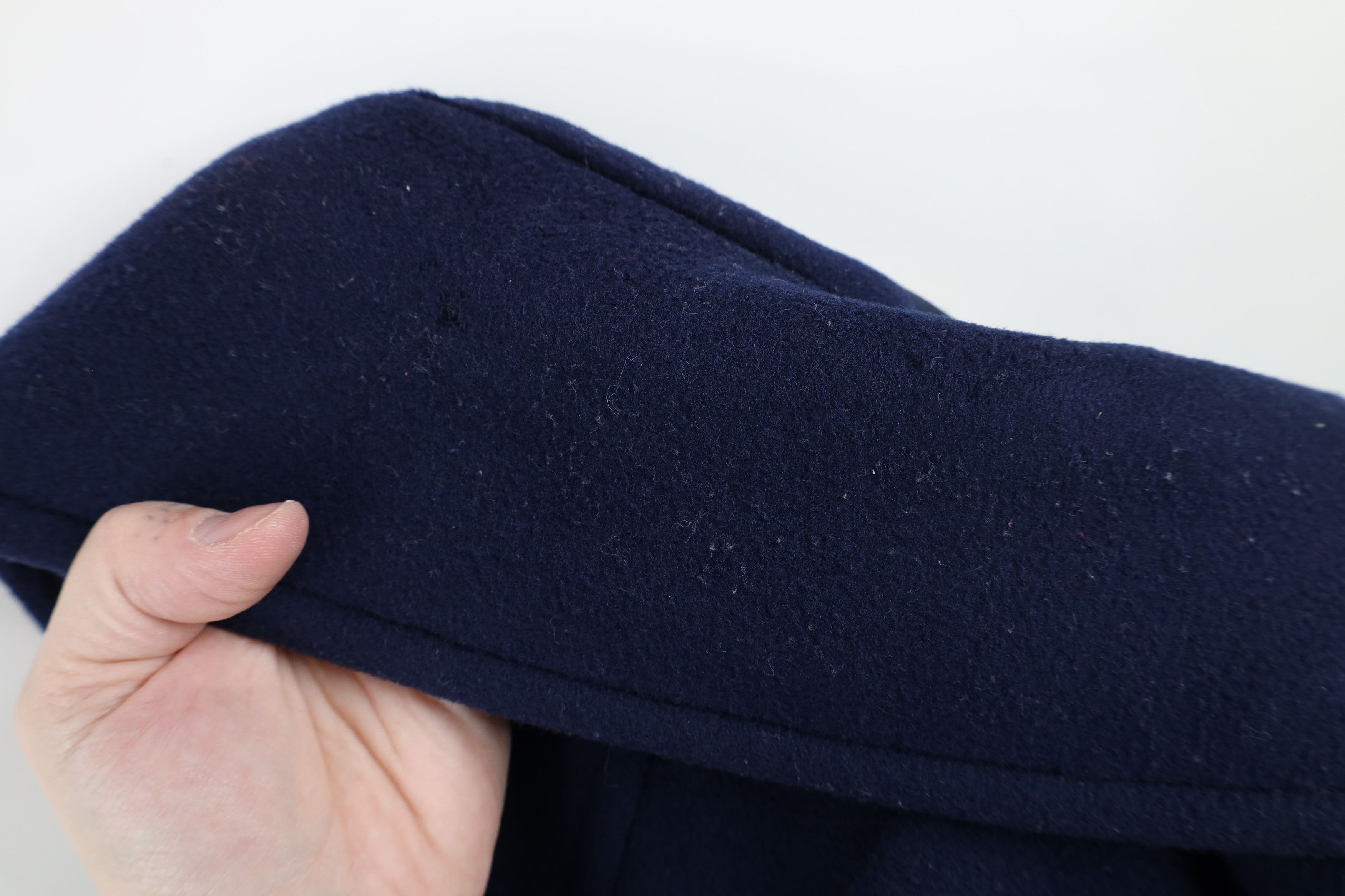Pendleton × Vintage Vintage 90s Pendleton Heavy Wool Trench Coat Jacket Blue USA Size XL / US 12-14 / IT 48-50 - 16 Thumbnail