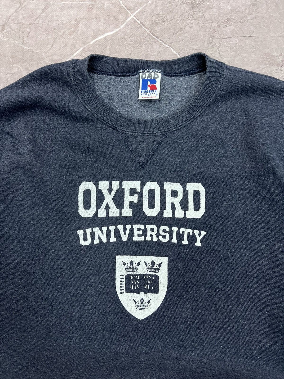 Russell Athletic Vintage 90s Oxford Russel athletic boxy hoodie sweatshirt Size US XL / EU 56 / 4 - 4 Thumbnail