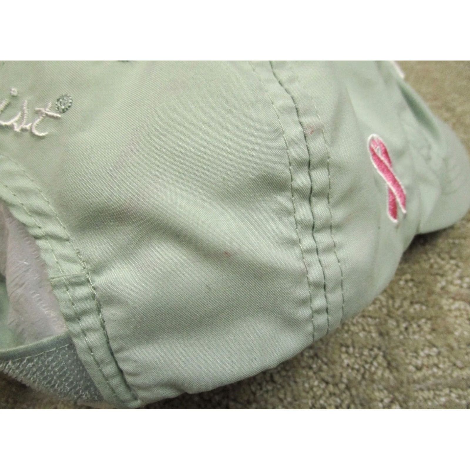 Titleist Titleist Cap Hat Strap Back Women Adjustable Green Golf Breast Cancer Awareness Cap Size ONE SIZE - 5 Thumbnail