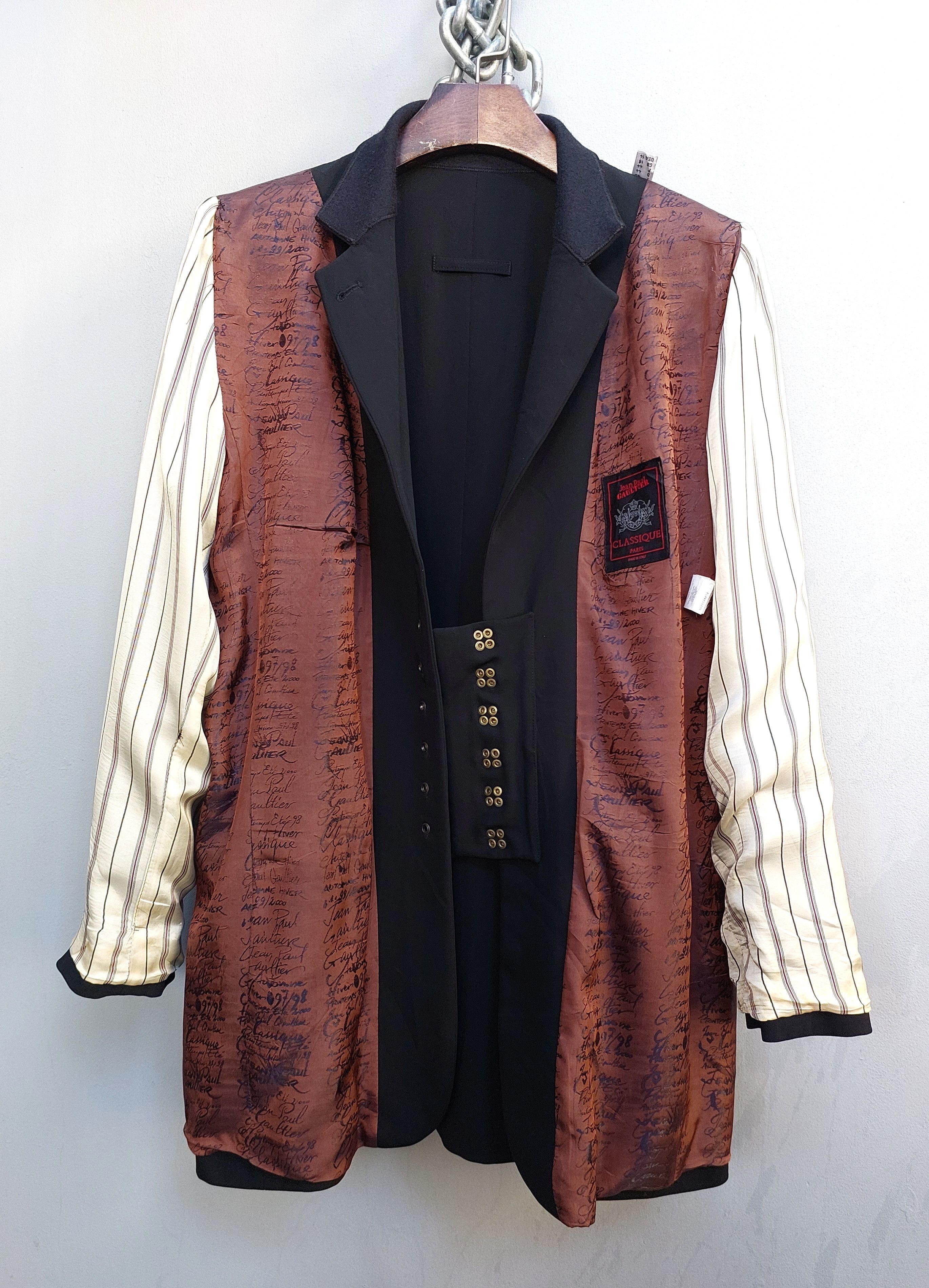 Jean Paul Gaultier Jean Paul Gaultier Hiver 97-98 Hook & I Wool Jacket Size XL / US 12-14 / IT 48-50 - 11 Thumbnail