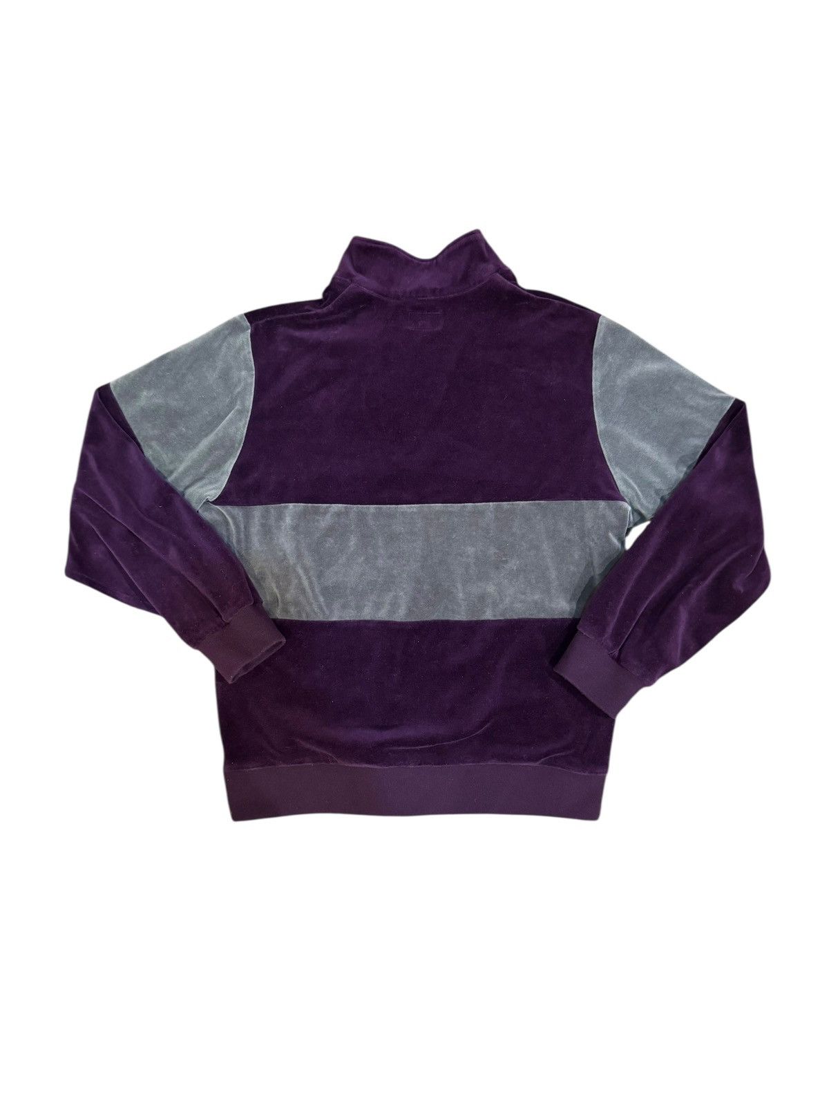 Supreme Supreme Velour Half Zip Pullover Purple Medium 2017 Size US M / EU 48-50 / 2 - 5 Thumbnail