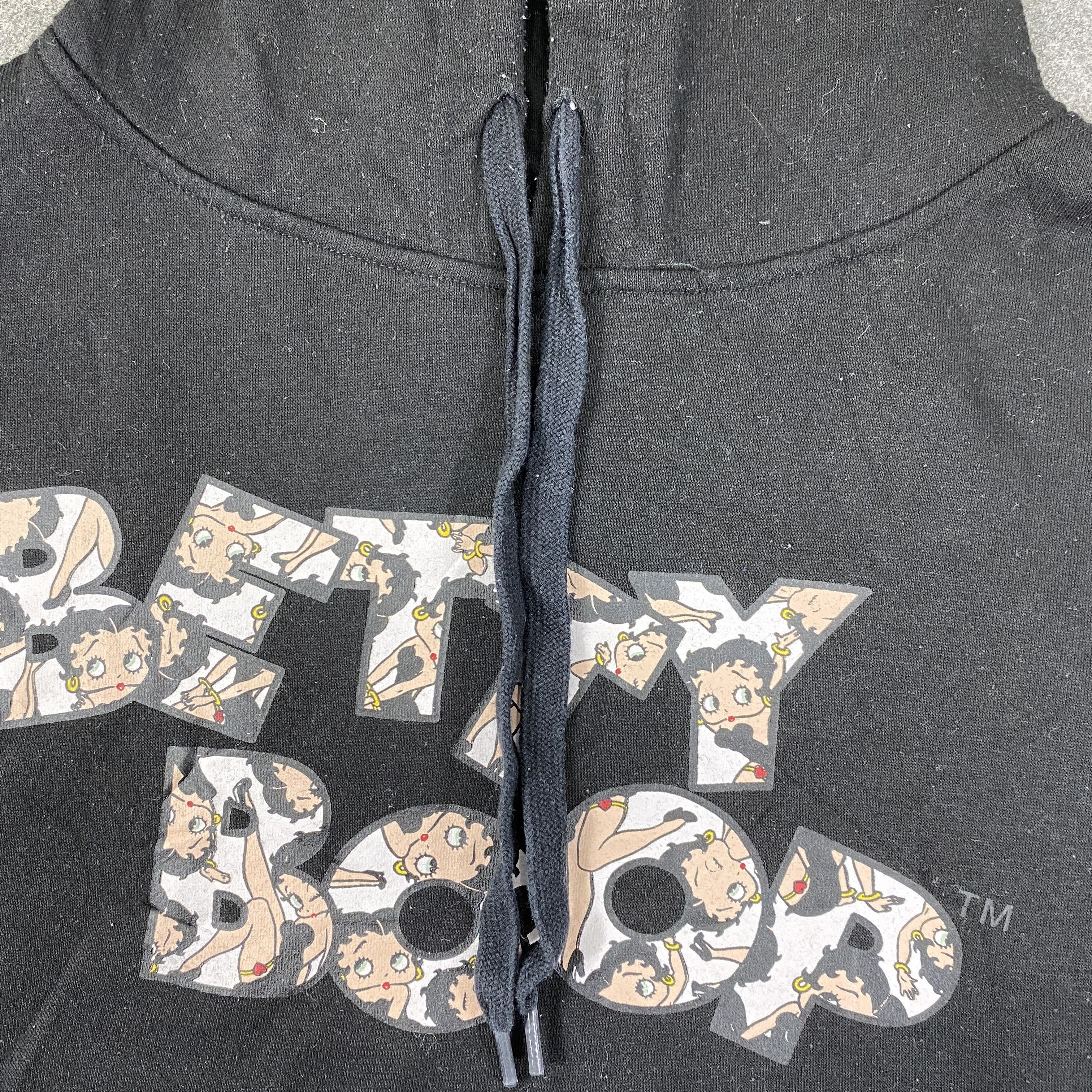 Cartoon Network Vintage Betty Boop Spell Out Hoodie - SW097 Size US XXL / EU 58 / 5 - 5 Thumbnail