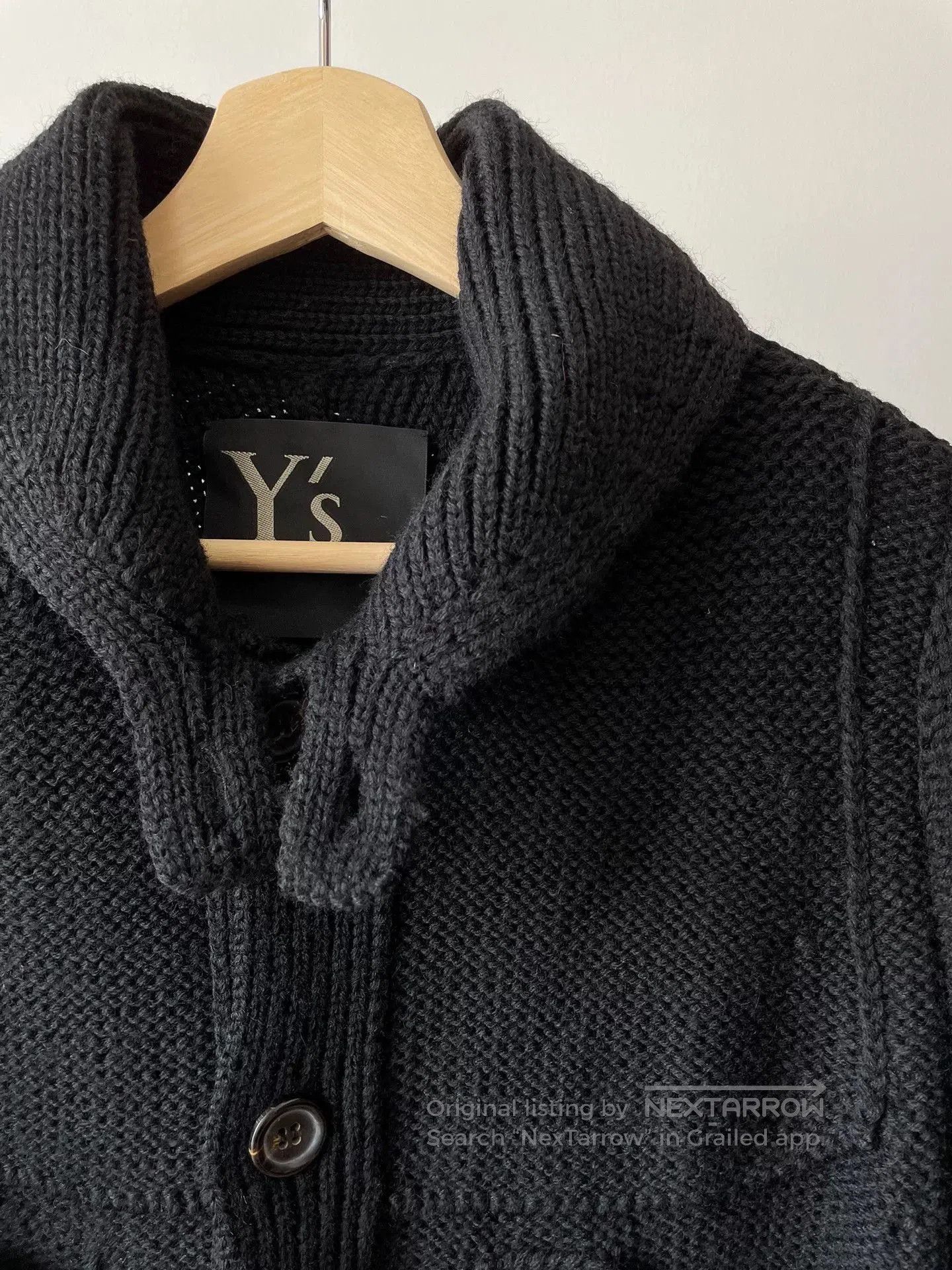 Y's Y's Yohji Yamamoto Knit Jacket. Size M / US 6-8 / IT 42-44 - 3 Thumbnail