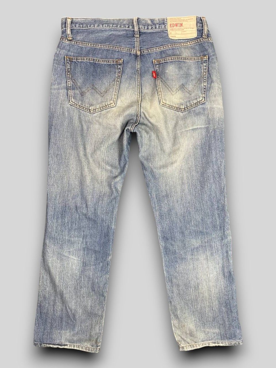 Edwin vintage edwin japan white label distressed denim Size US 37 - 2 Thumbnail