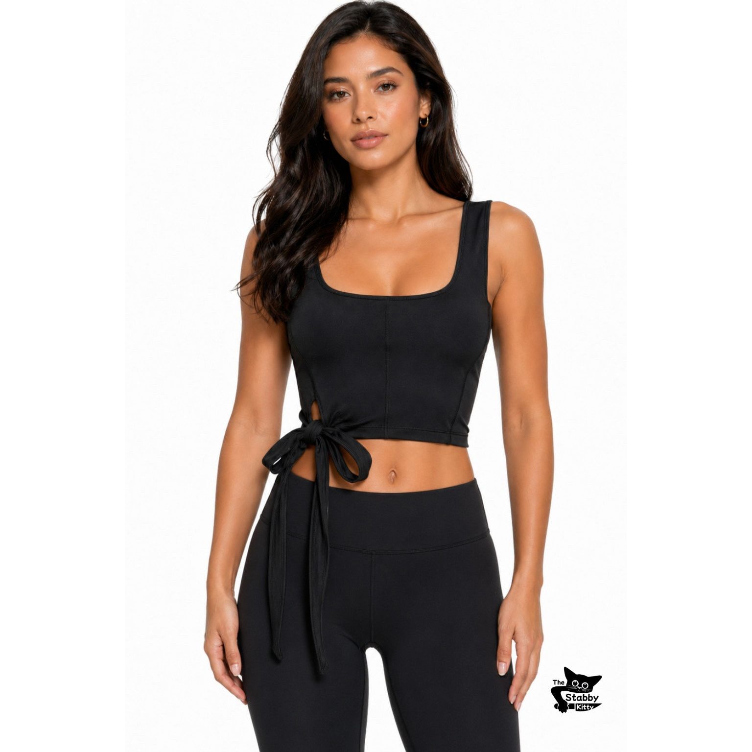 Lululemon Lululemon Get Centred Crop Tank Black Women Size 2 Side Tie Size XS / US 0-2 / IT 36-38 - 9 Thumbnail