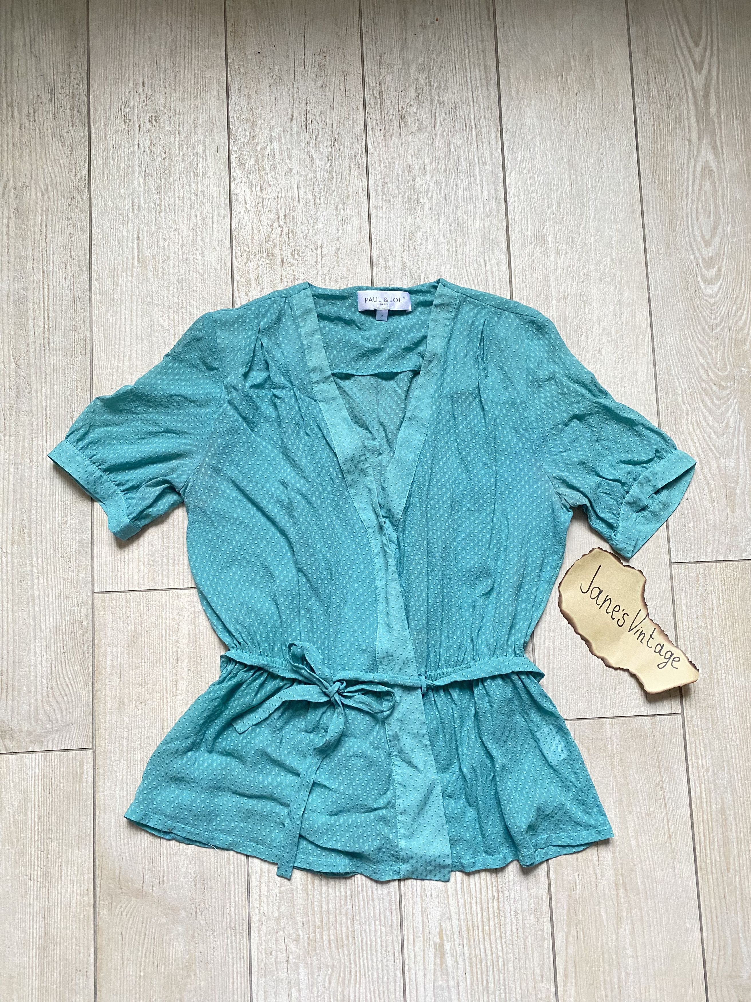Paul & Joe Paul & Joe Paris Blue Silk Blouse Size S / US 4 / IT 40 - 1 Thumbnail