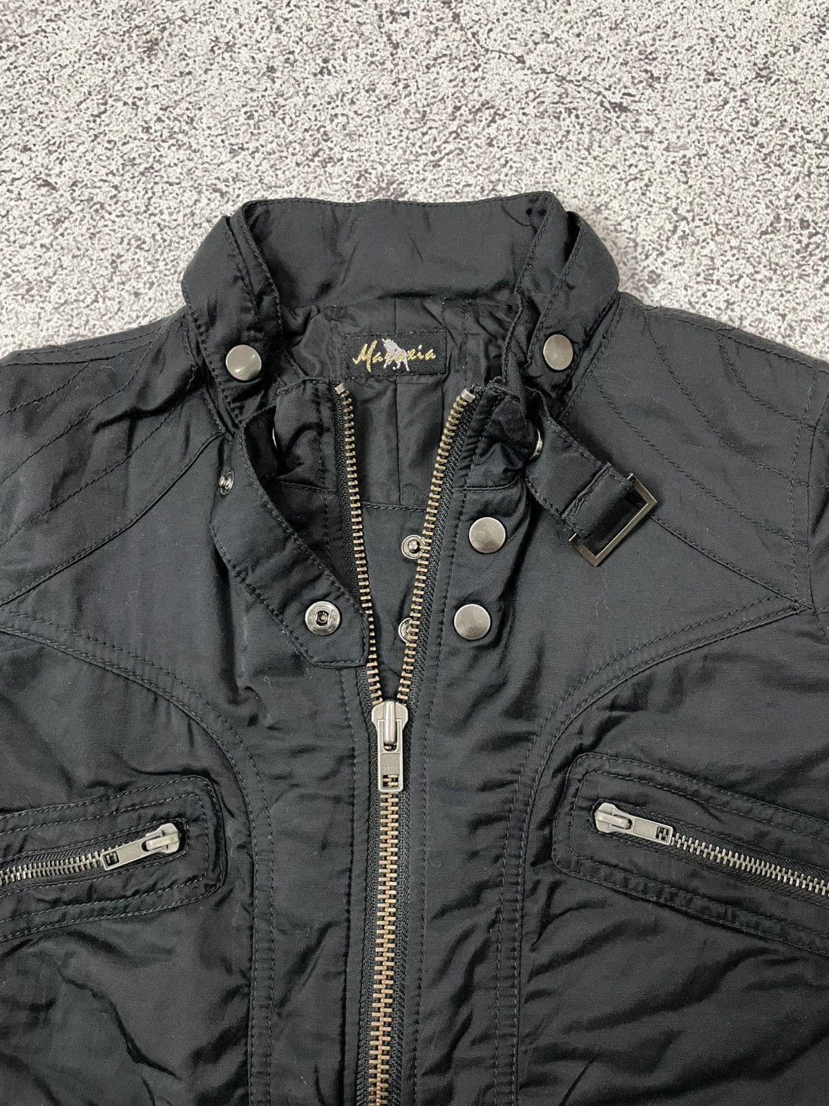 CIVARIZE 2000s Mazaria - Vkei Bikers Jacket Apocalypse Double Zipper Size US S / EU 44-46 / 1 - 3 Thumbnail