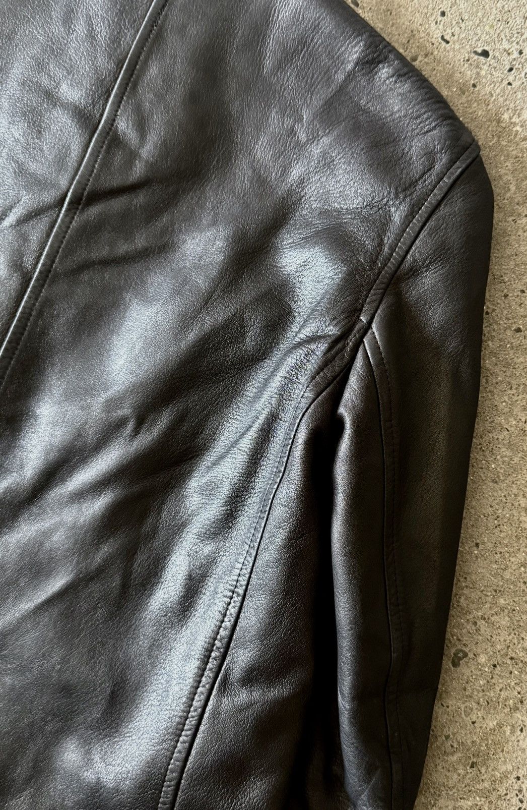 Prada Prada - 1999 - Velcro Zippered - Leather Jacket Size XS / US 0-2 / IT 36-38 - 18 Thumbnail