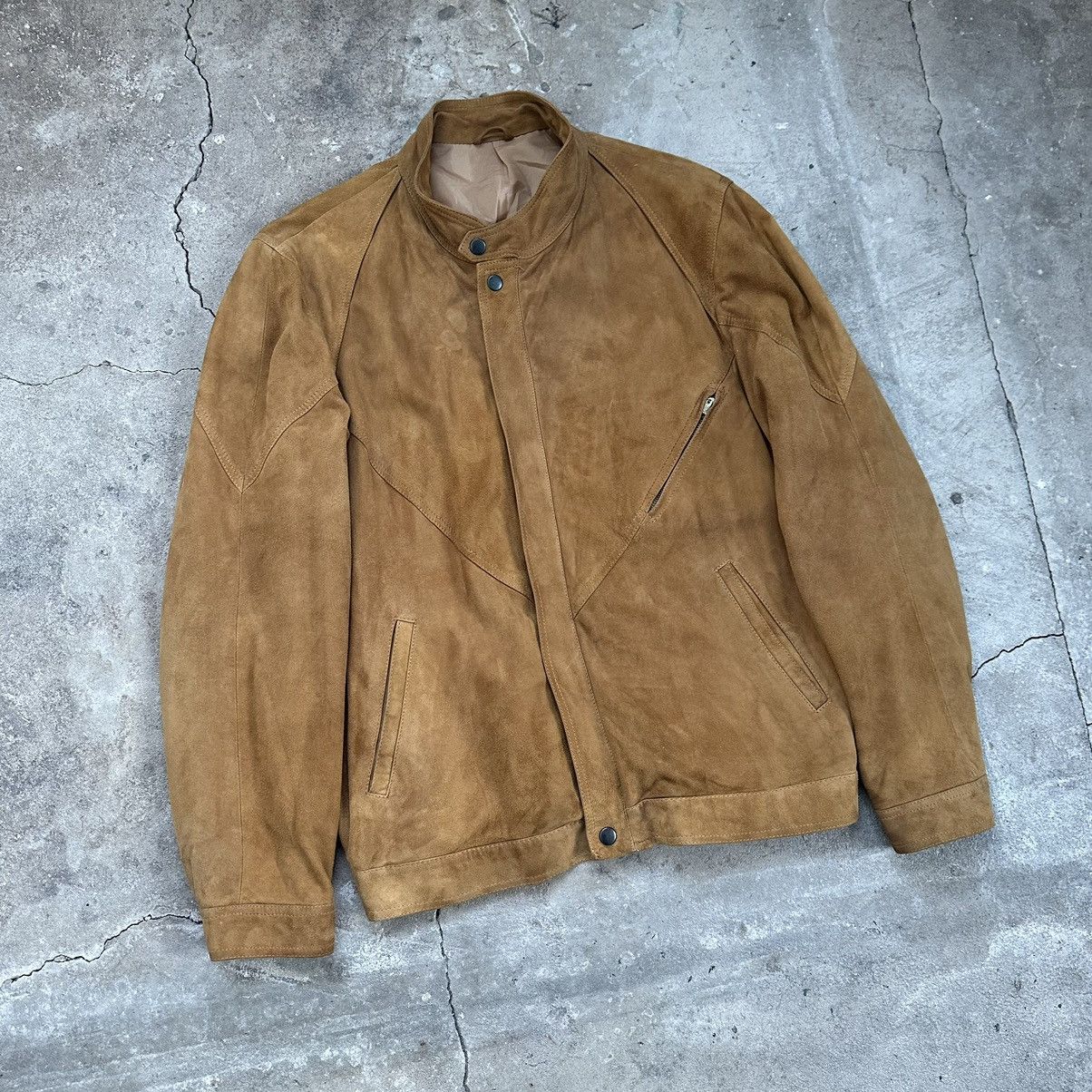 Other VINTAGE SUEDE LEATHER TRUCKER JACKET Size US M / EU 48-50 / 2 - 2 Thumbnail