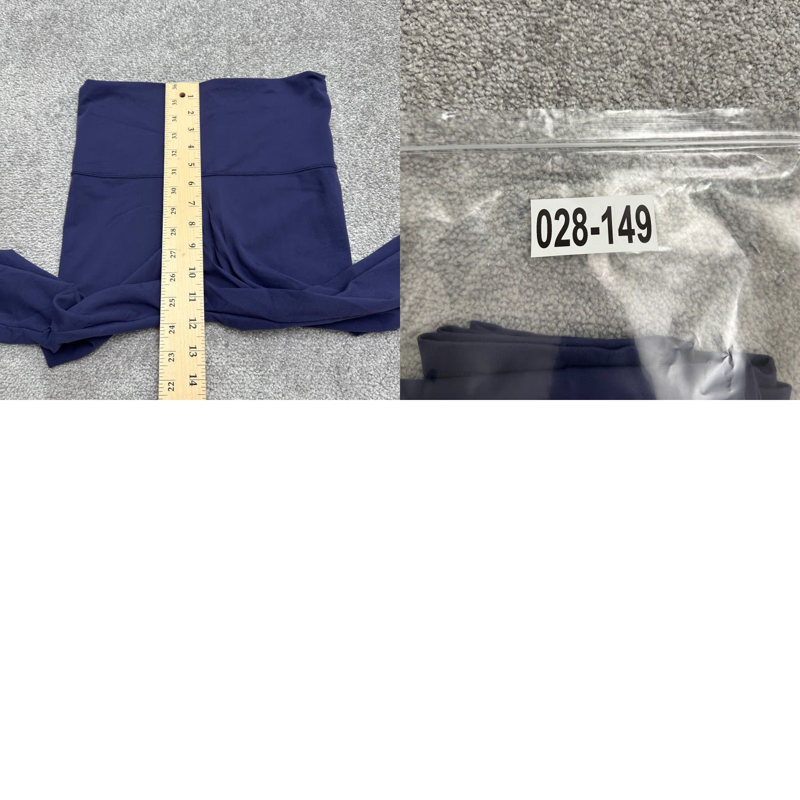 Vintage Wear Me Out Leggings Womens M/L Cropped Blue Compression Athletic Yoga 26x19.5 Size 32" / US 10 / IT 46 - 9 Thumbnail
