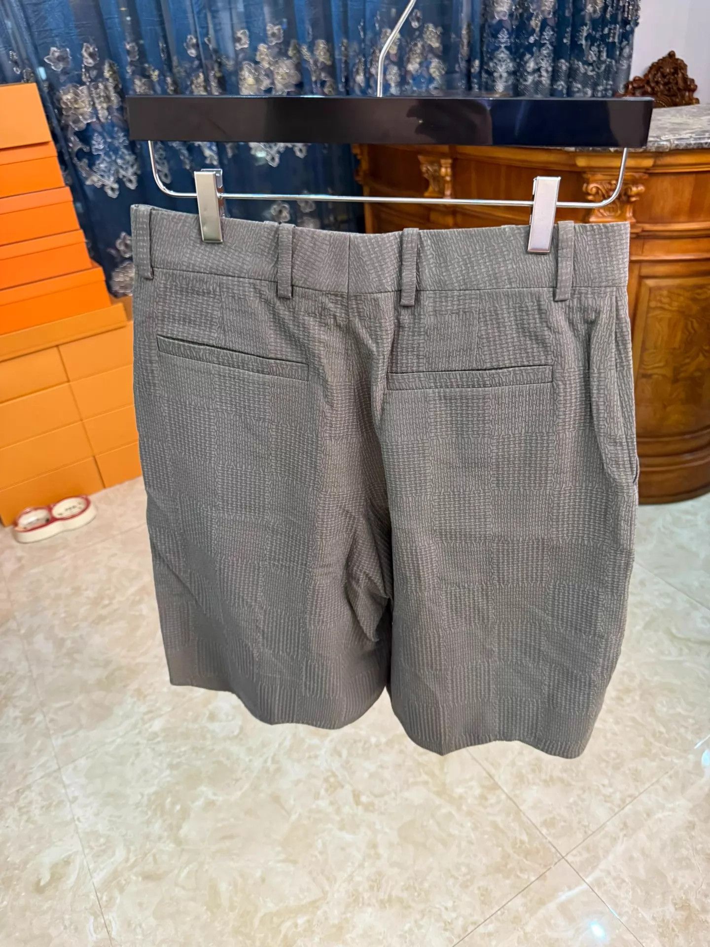 Louis Vuitton LV Monogram Irregular Hem Logo Shorts 44 BNWT Size US 28 / EU 44 - 2 Thumbnail