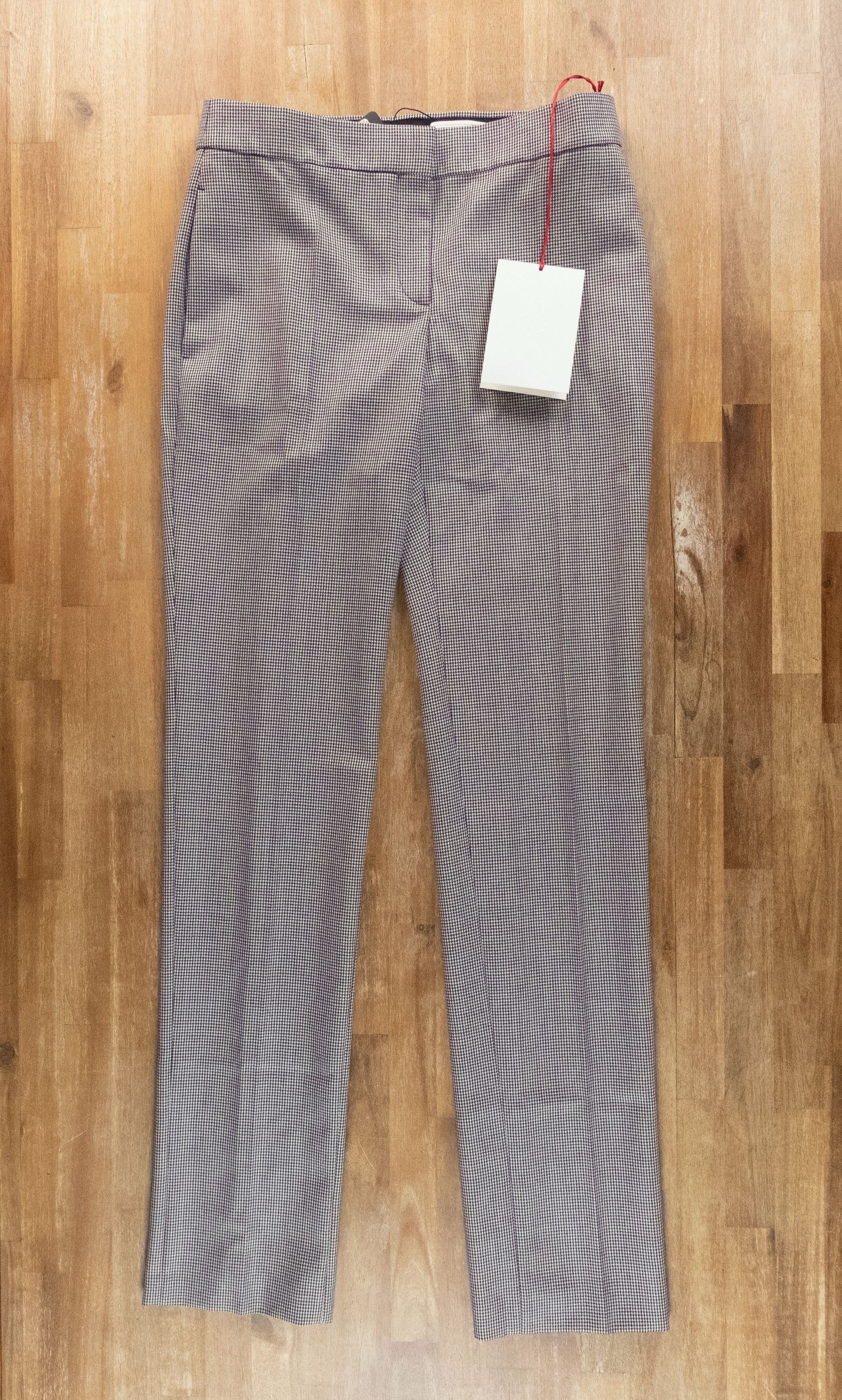 Alexander McQueen ALEXANDER MCQUEEN black white straight houndstooth pants 42 Size 28" / US 6 / IT 42 - 1 Thumbnail