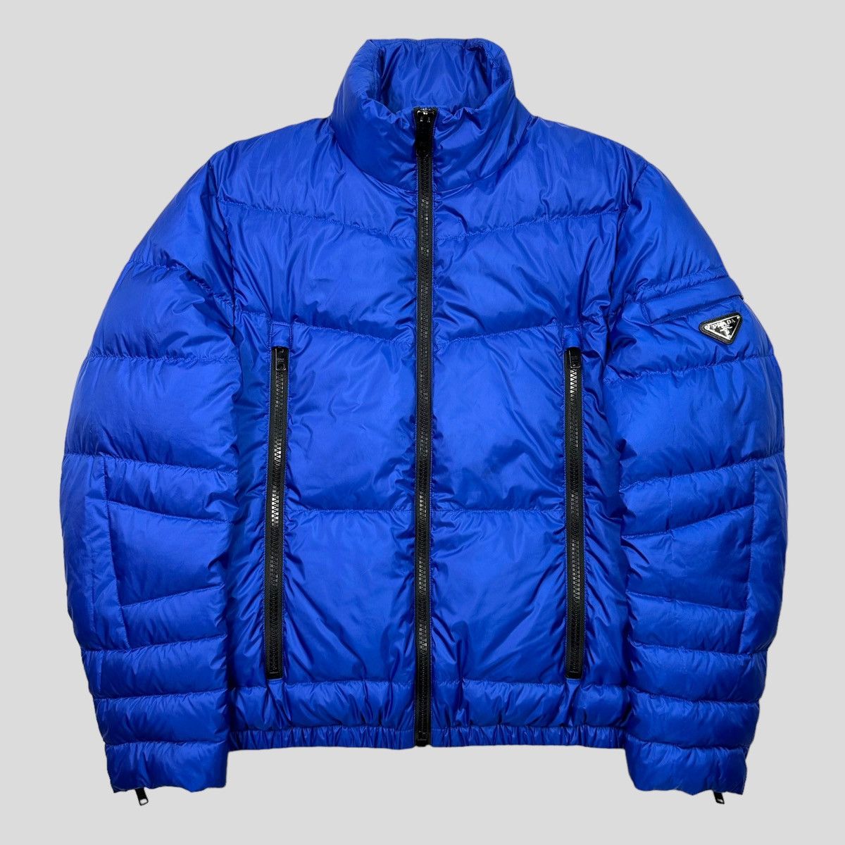 image of Prada Milano 2020 Electric Blue Down Puffer - It46 (M), Men's (Size Medium)