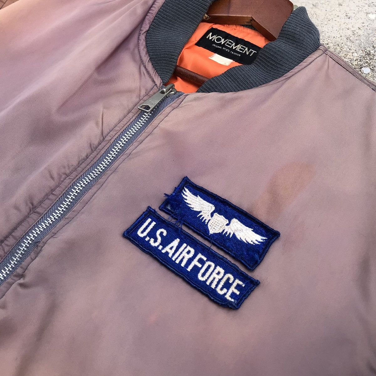 Vintage Vintage Sun Faded U.S.Air Force Tomcat Ma-1 Bomber Jacket Size US L / EU 52-54 / 3 - 13 Thumbnail