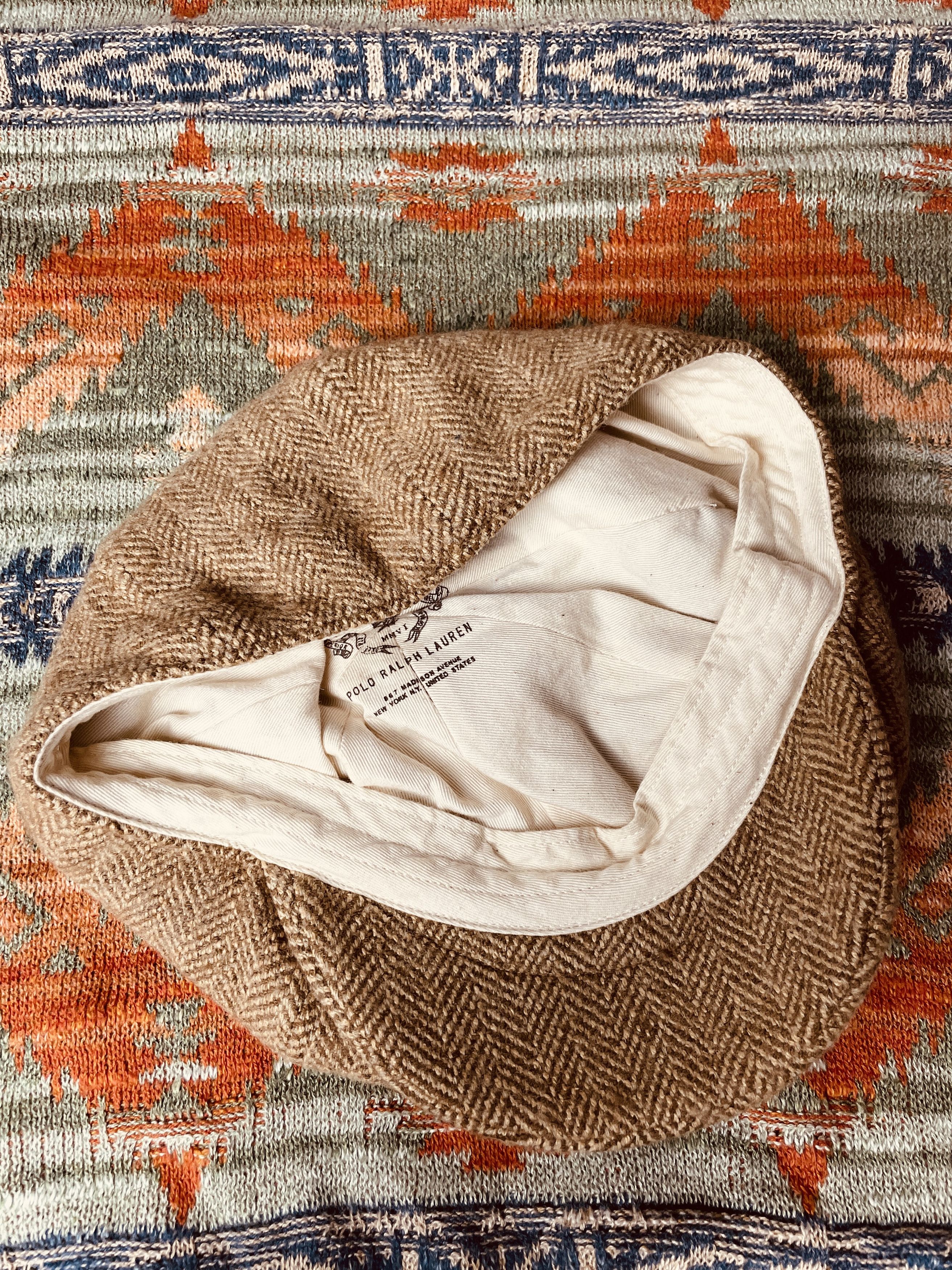 Polo Ralph Lauren Polo RalphLauren Wool Classic Newsboy Cap Flat Peaked Hat Size ONE SIZE - 3 Thumbnail