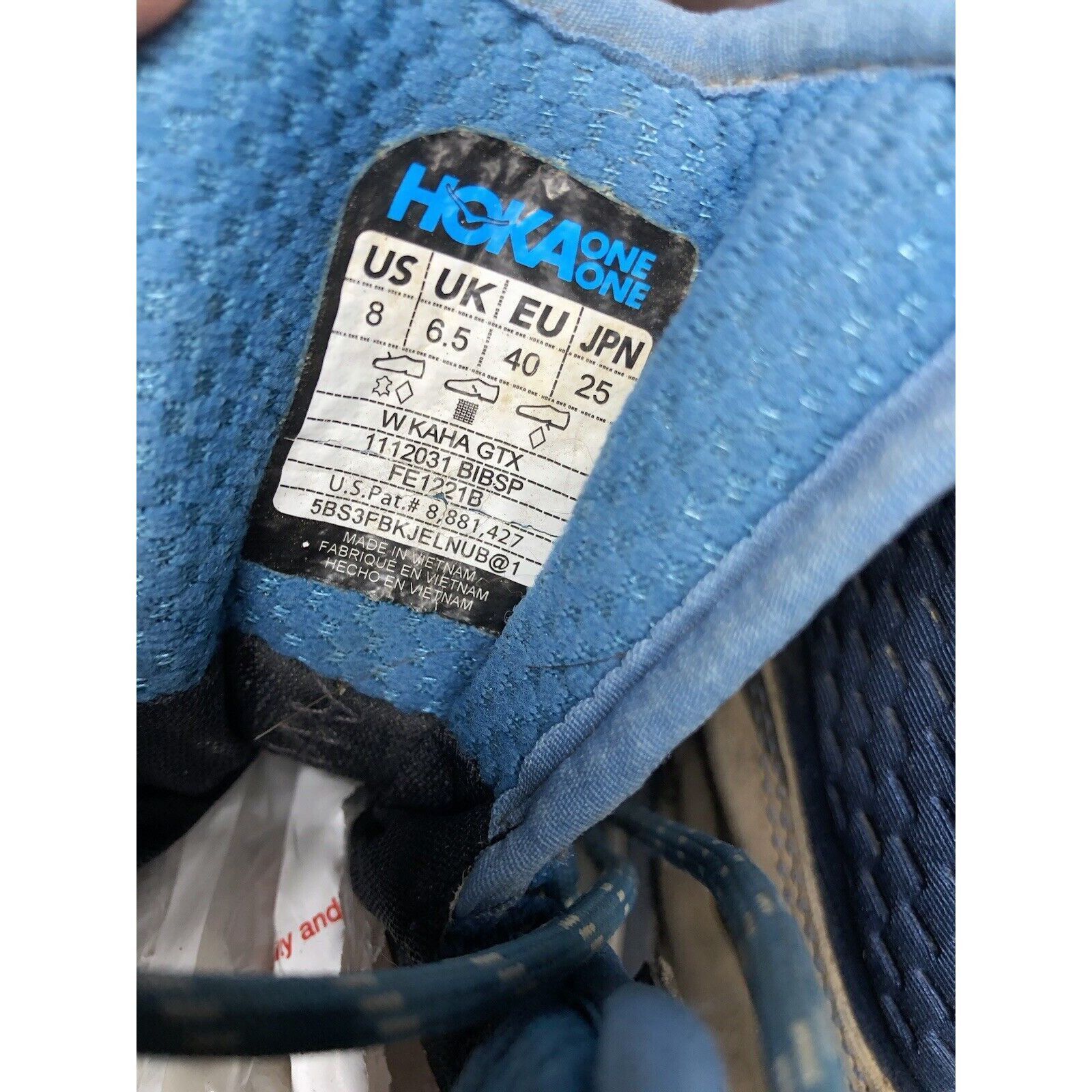 Hoka Men's Hoka One One Kaha GTX Gore-Tex Blue & Gray Mid Hiking Size US 8 / IT 38 - 12 Thumbnail