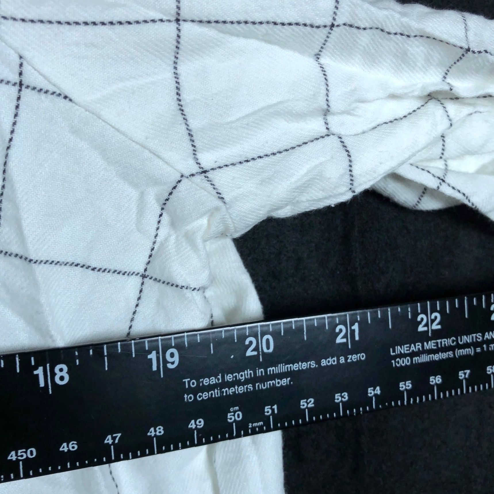 Madewell Madewell Blouse White Windowpane Plaid Front Tie 100% Cotton Large Size L / US 10 / IT 46 - 7 Thumbnail