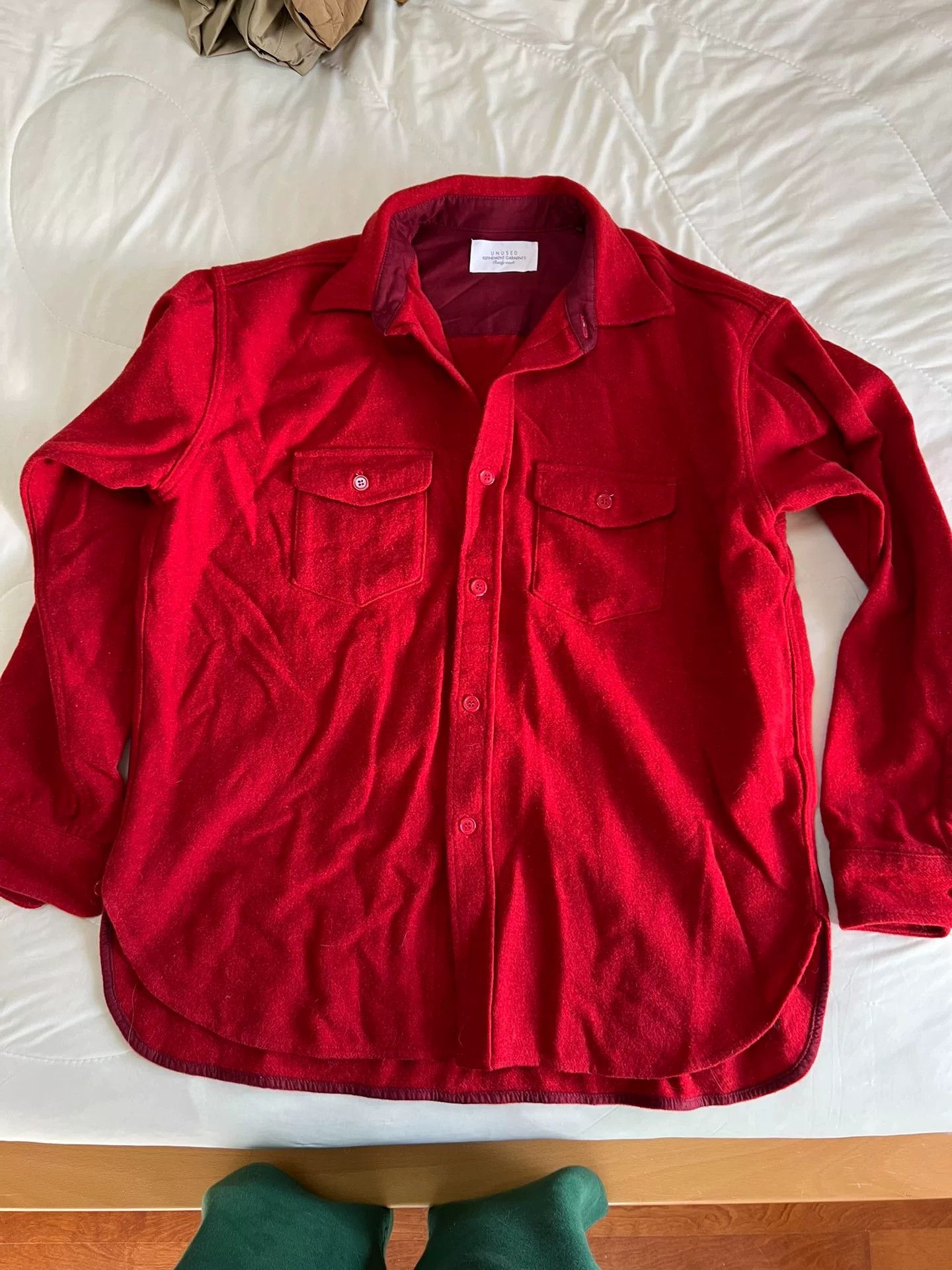 Unused Wool Shirt Coat Size 3 Size US L / EU 52-54 / 3 - 1 Thumbnail