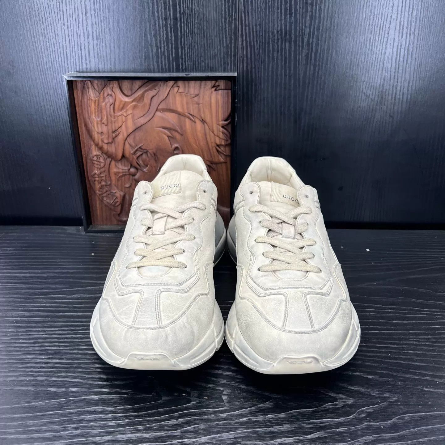 Gucci Gucci Rhyton Distressed Ivory 10/44 Size US 11 / EU 44 - 4 Thumbnail