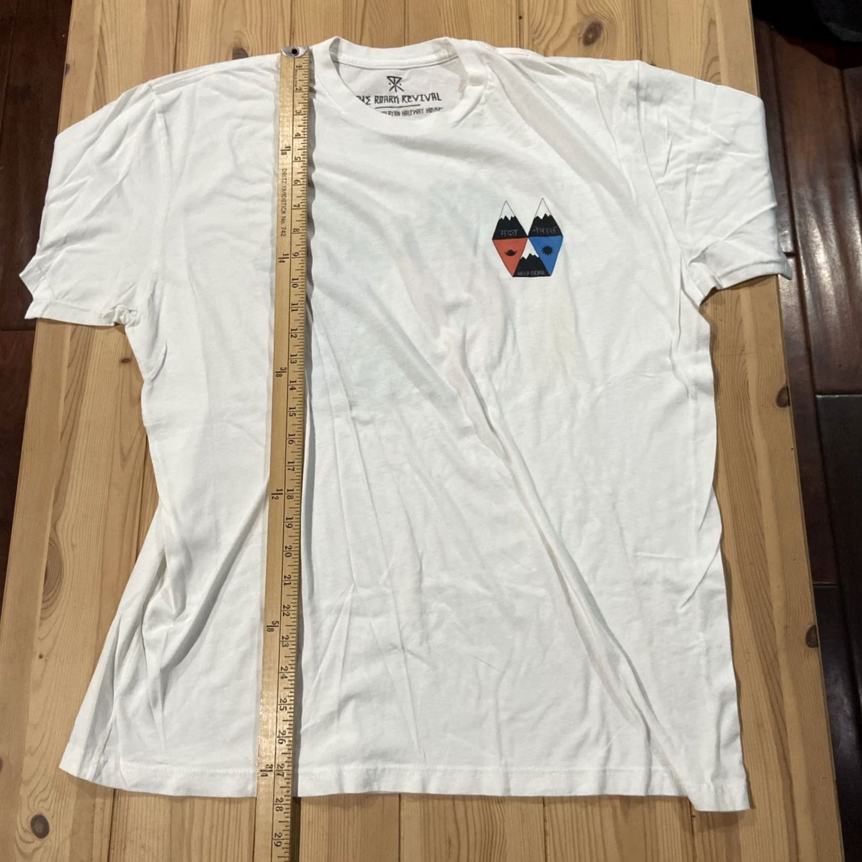 Roark Roark Roark Revival T Shirt Mens XL White Short Sleeve Mizu Hardwear Gorp Nepal Help Mizu Hardwear Mens XL White Roark Revival T Shirt Size US XL / EU 56 / 4 - 4 Thumbnail