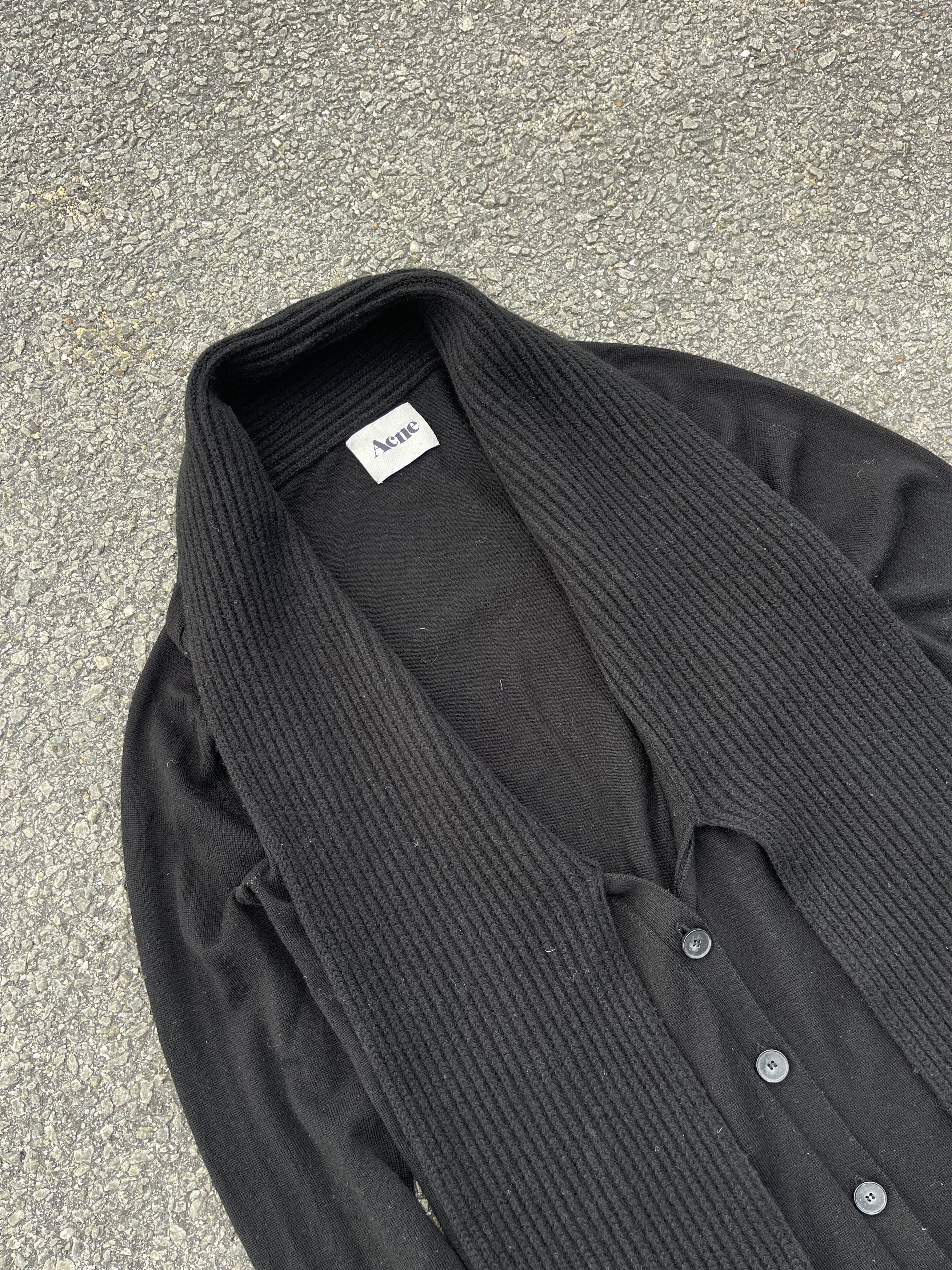 Acne Studios Acne Hedy AW12 Long Wool Cardigan With Scarf Muffler Size US XS / EU 42 / 0 - 2 Thumbnail