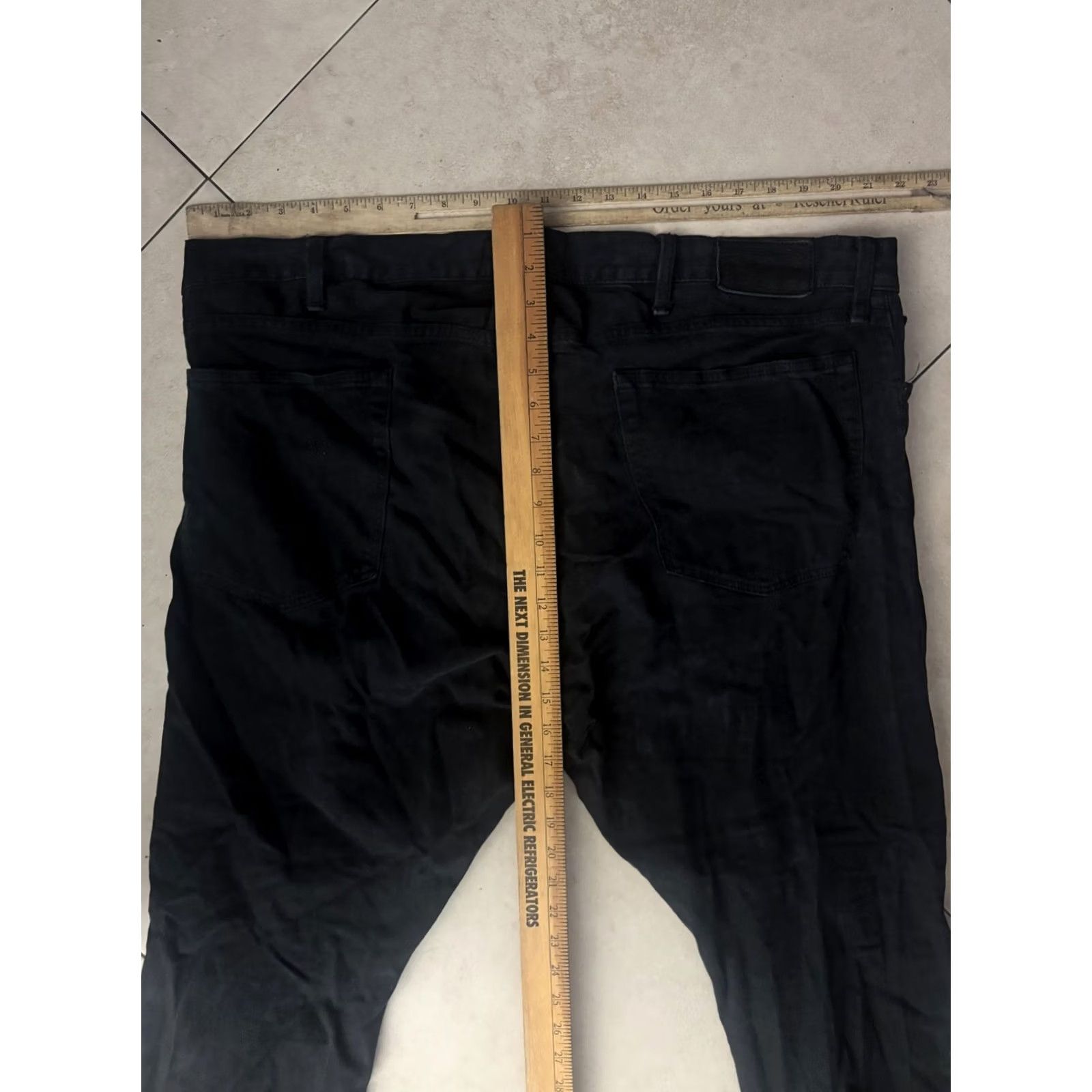 Polo Ralph Lauren Polo Ralph Lauren Jeans Mens 42 Relaxed Straight Black Denim 5-Pocket Zip Fly 30in Inseam Men’s Straight Leg Stylish Casual Wear Big & Tall Size US XL / EU 56 / 4 - 5 Thumbnail