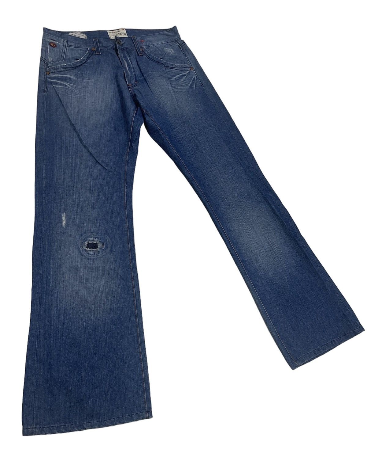 Japanese Brand 90’s FLARE DENIM STREET FASHION BOOT CUT Size US 33 - 1 Thumbnail