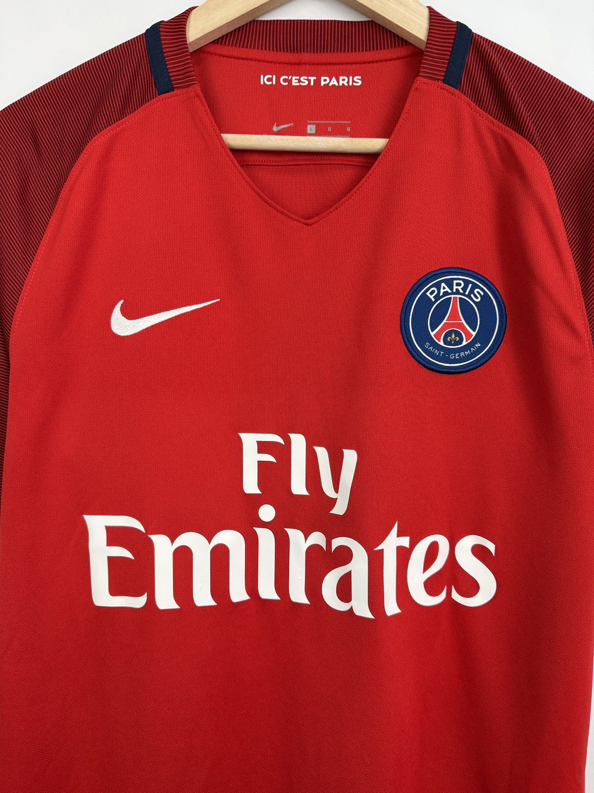 Nike 🇫🇷 Nike Draxler PSG Paris Saint Germain 2016 Soccer Jerseys Size US L / EU 52-54 / 3 - 5 Thumbnail