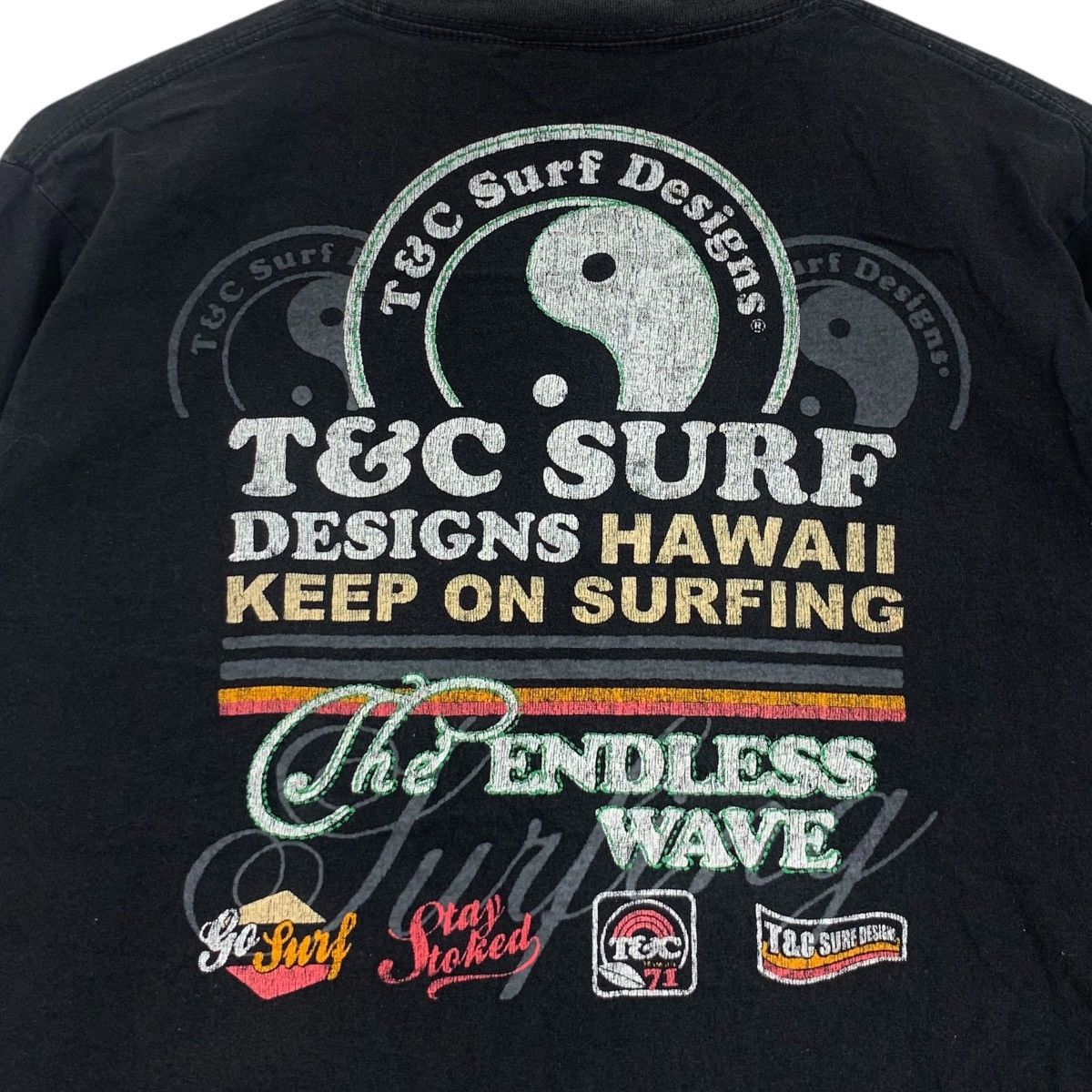 Vintage T&C SURF DESIGNS HAWAII The Endless Wave Tee Shirt Size US L / EU 52-54 / 3 - 5 Thumbnail
