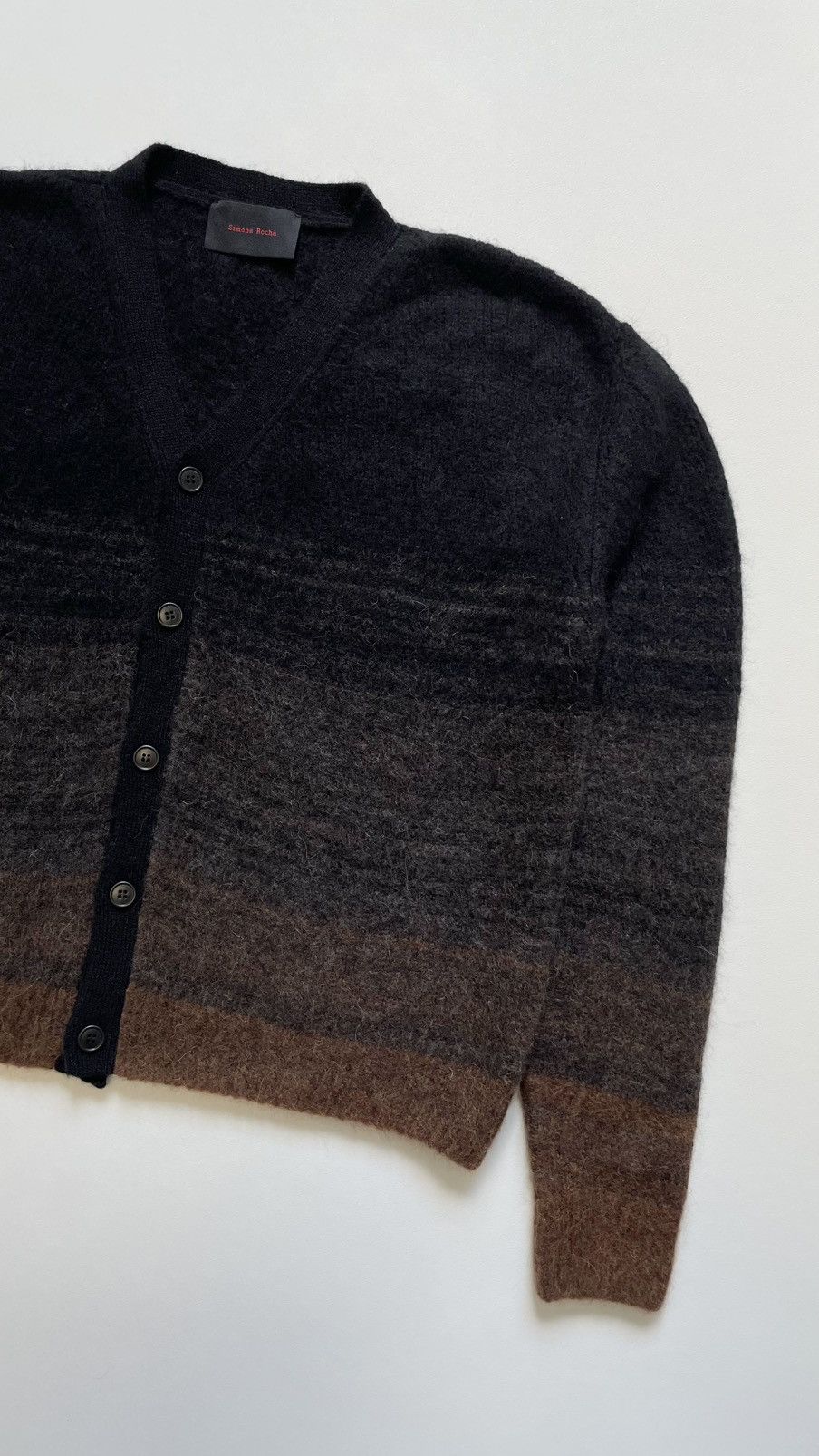 Simone Rocha Sample Gradient Mohair Cropped Cardigan Size US M / EU 48-50 / 2 - 5 Thumbnail