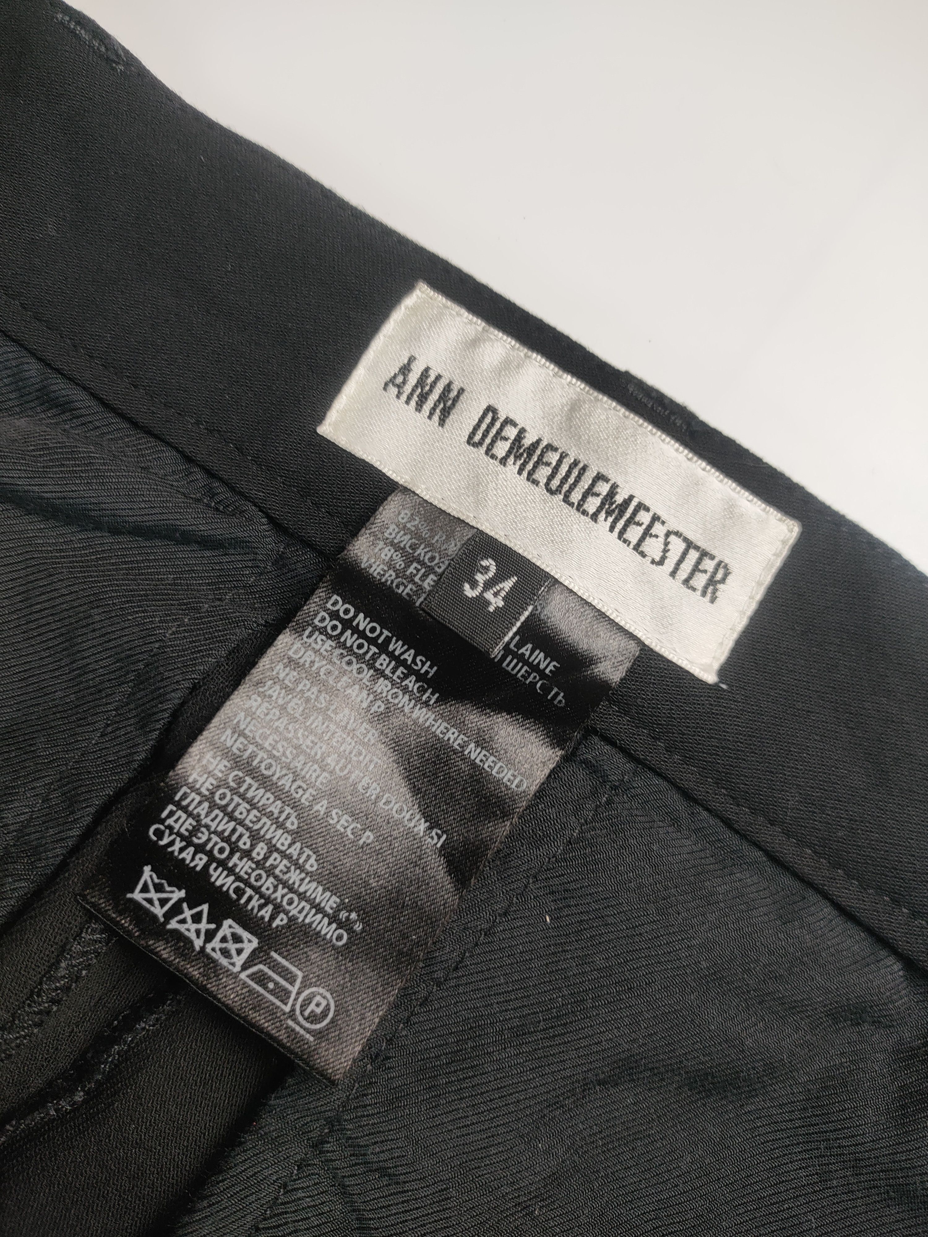 Ann Demeulemeester Ann Demeulemeester Wool Pants Size 34" / US 12 / IT 48 - 6 Thumbnail