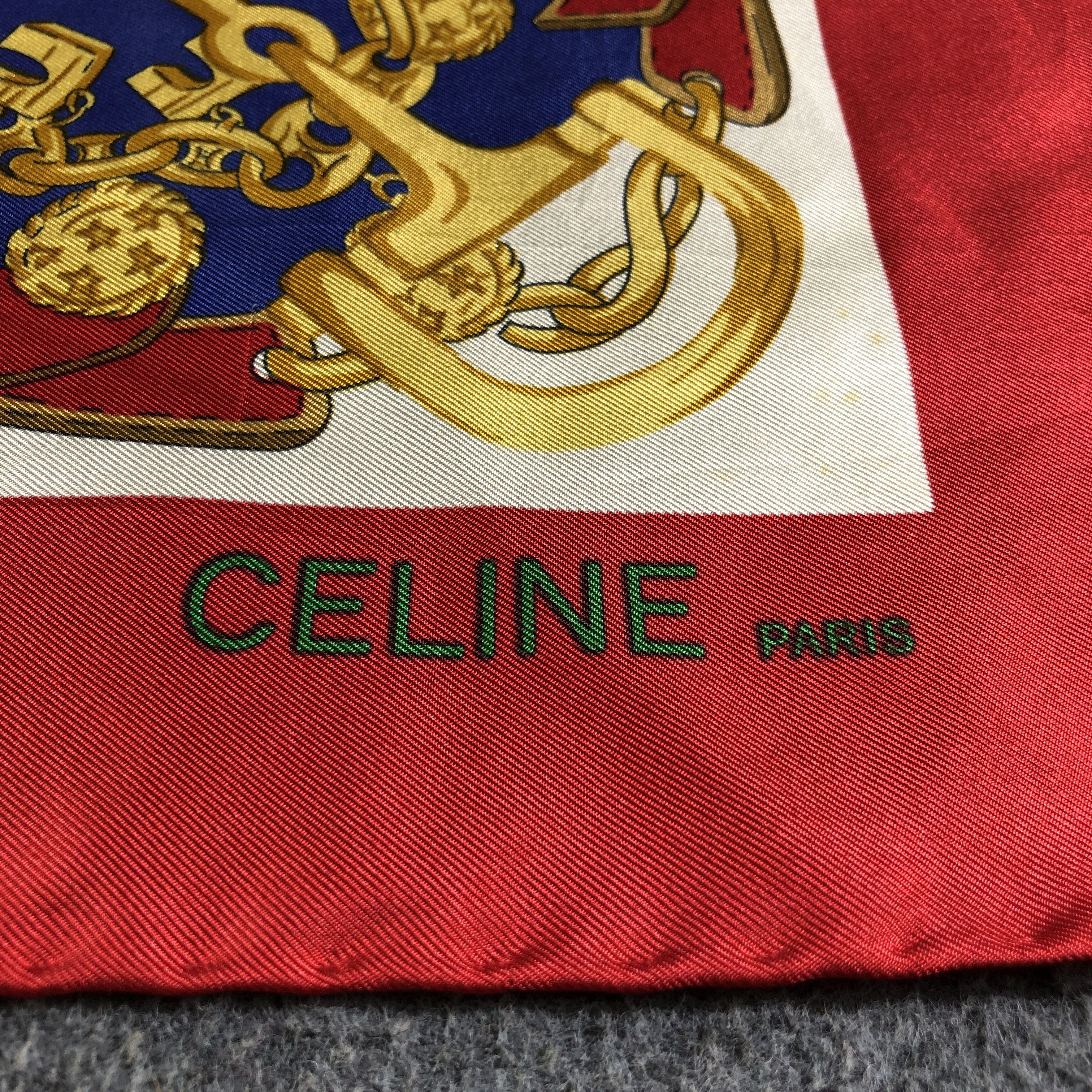 Celine Celine Luxury Hand Rolled Silk Scarf M1159 Size ONE SIZE - 4 Thumbnail