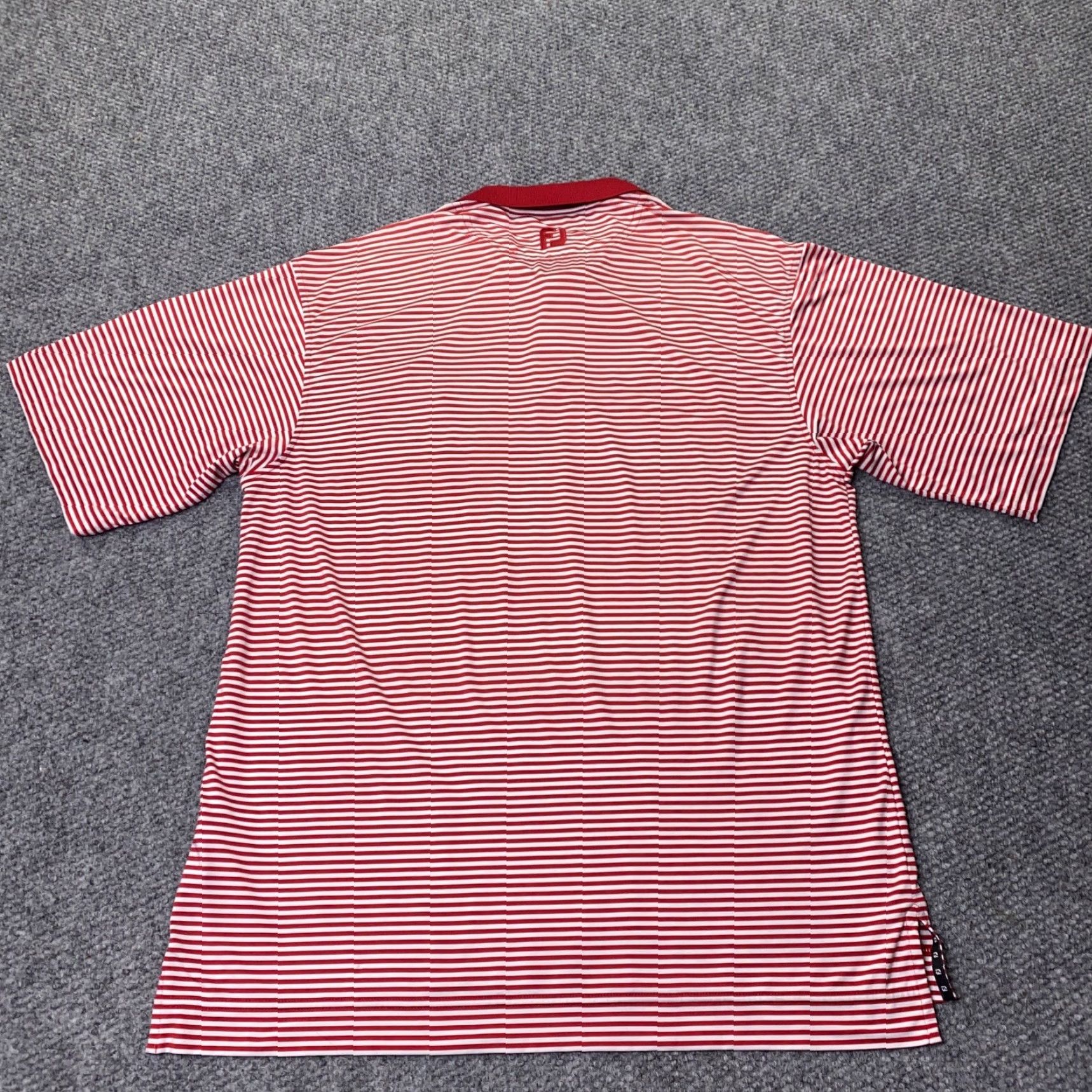 Footjoy VINTAGE FJ Shirt Mens M Red Striped ProDry Lisle Polo Stafford Golf Size US M / EU 48-50 / 2 - 7 Thumbnail