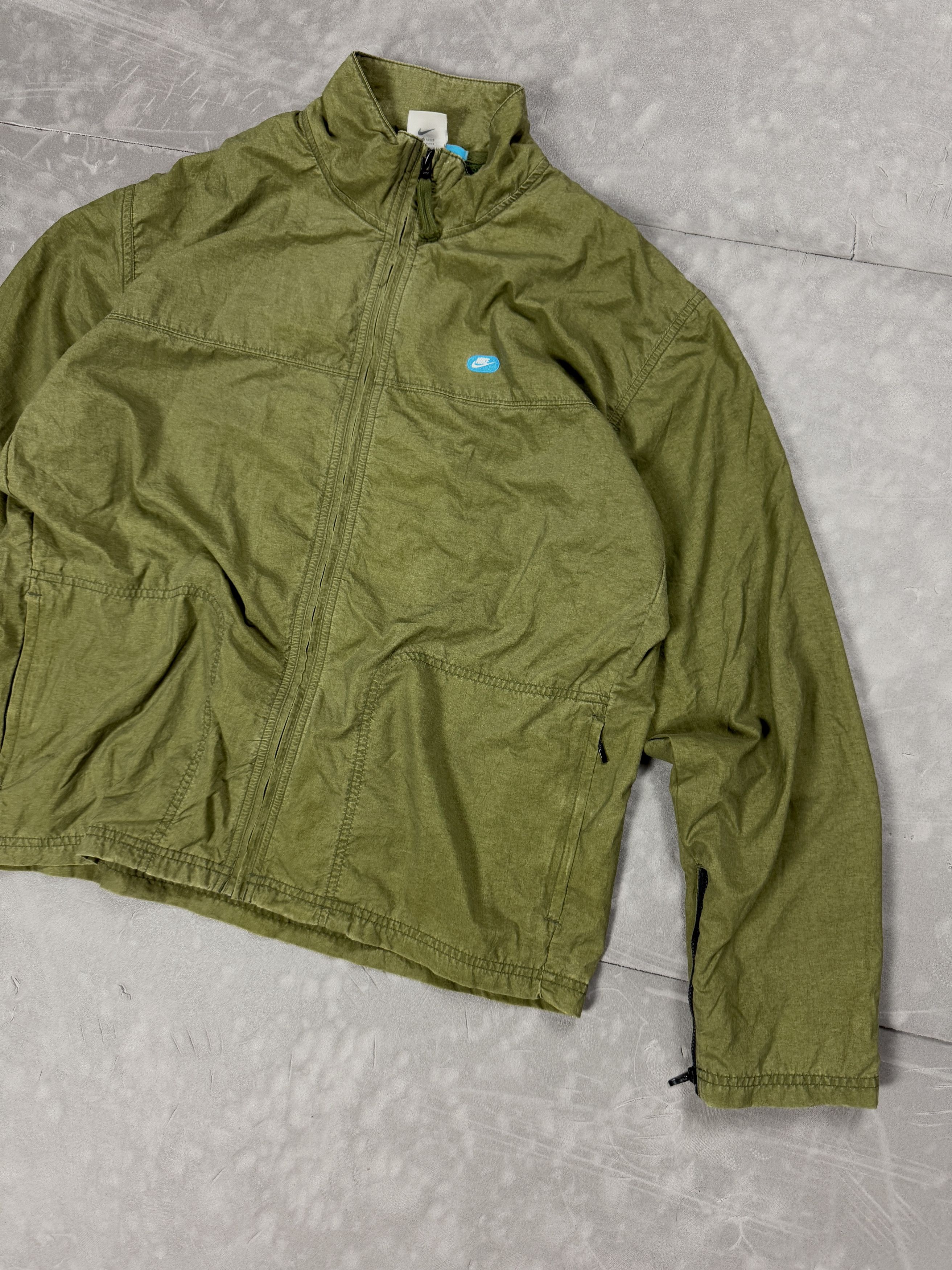 Nike × Vintage Vintage Nike khaki light windbreaker jacket streetwear 90s Size US M / EU 48-50 / 2 - 5 Thumbnail