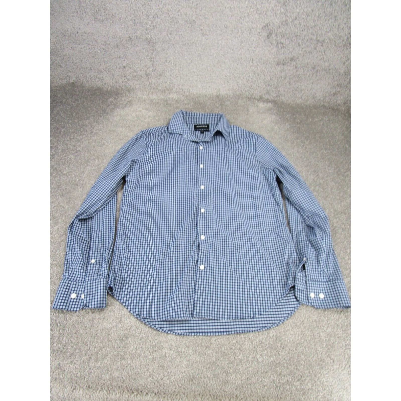Bonobos Bonobos Mens Shirt Blue Cotton Plaid Button Up Size US M / EU 48-50 / 2 - 1 Thumbnail
