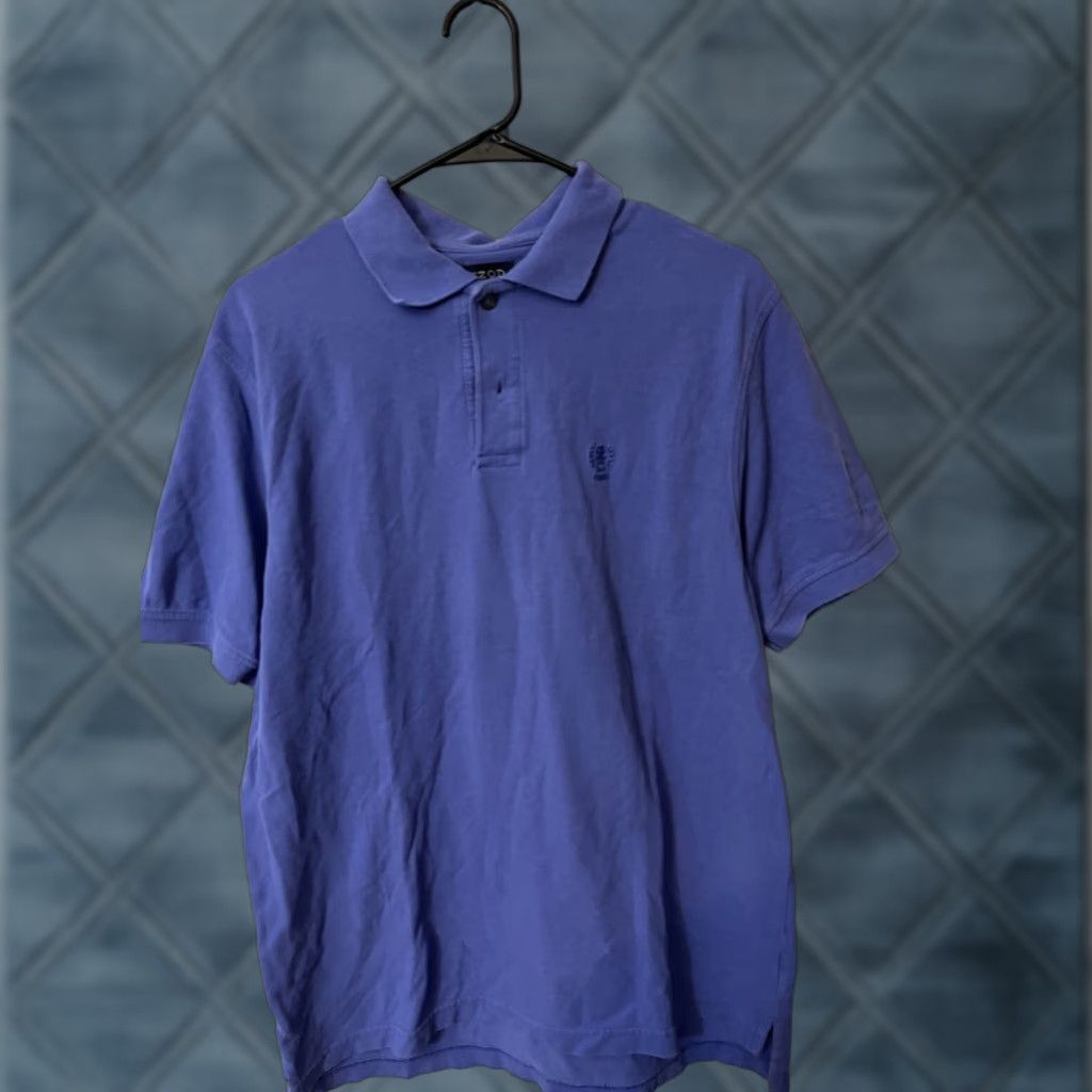 Izod IZOD Men's Golf Polo Shirt Blue Size Large Solid Classic Casual Size US L / EU 52-54 / 3 - 1 Thumbnail