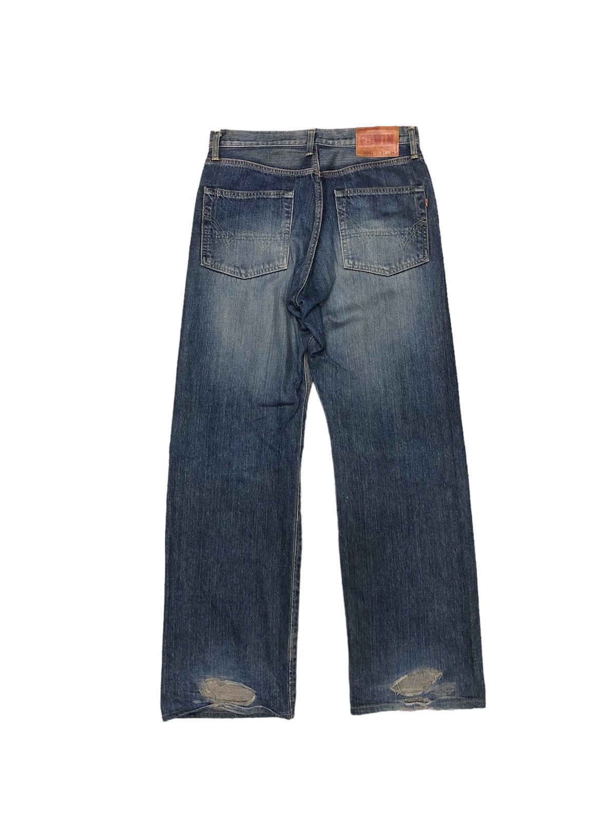 Edwin BAGGY WIDE LEG RUSTY BLUE SELVEDGE DENIM Size US 30 / EU 46 - 2 Thumbnail