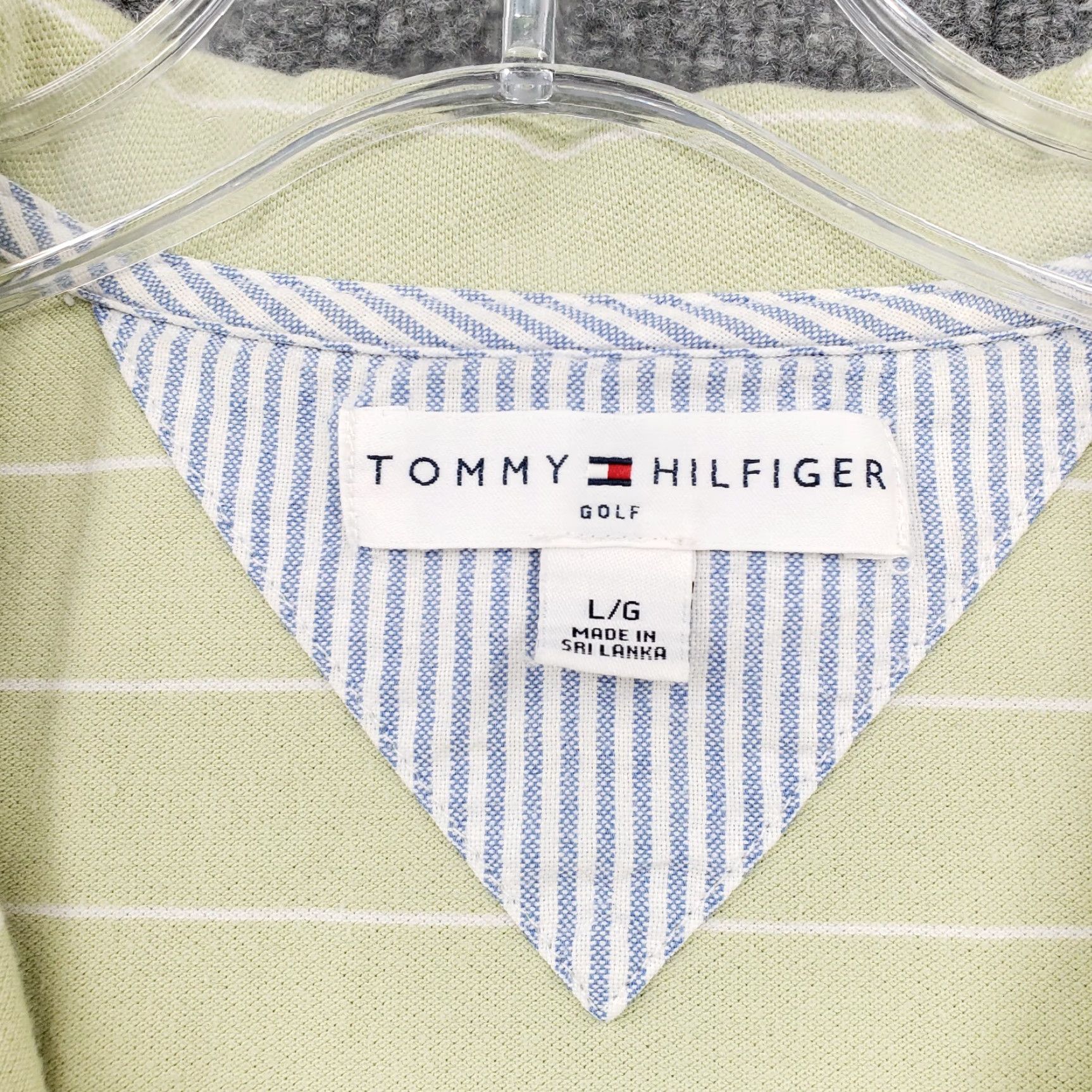 Tommy Hilfiger Tommy Hilfiger Golf Polo Shirt Womens L Green Striped Short Sleeves Polo Size L / US 10 / IT 46 - 3 Thumbnail