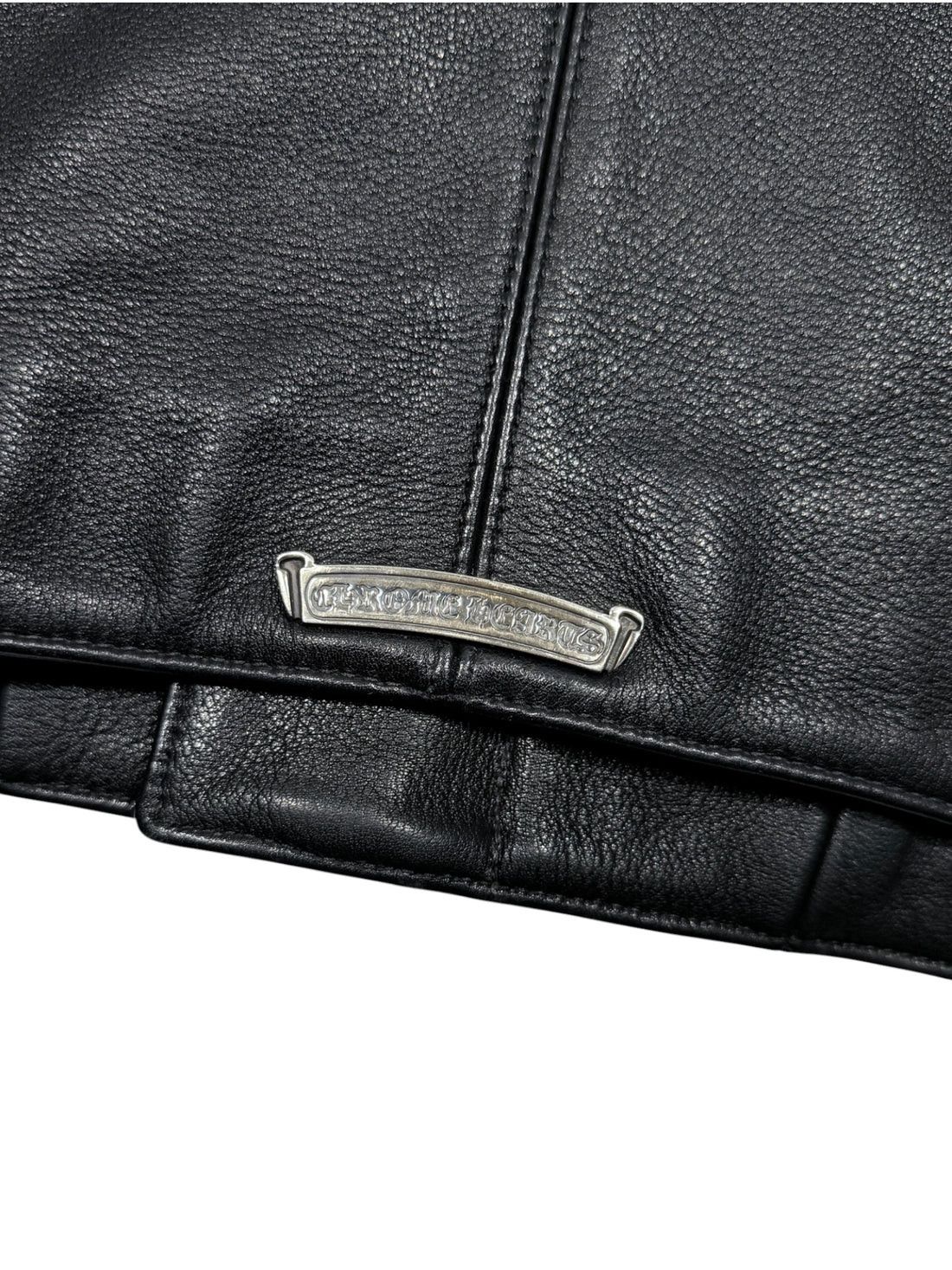 Chrome Hearts Chrome Hearts Cross Patch Leather Jacket Red Racing Stripe Size US S / EU 44-46 / 1 - 12 Thumbnail