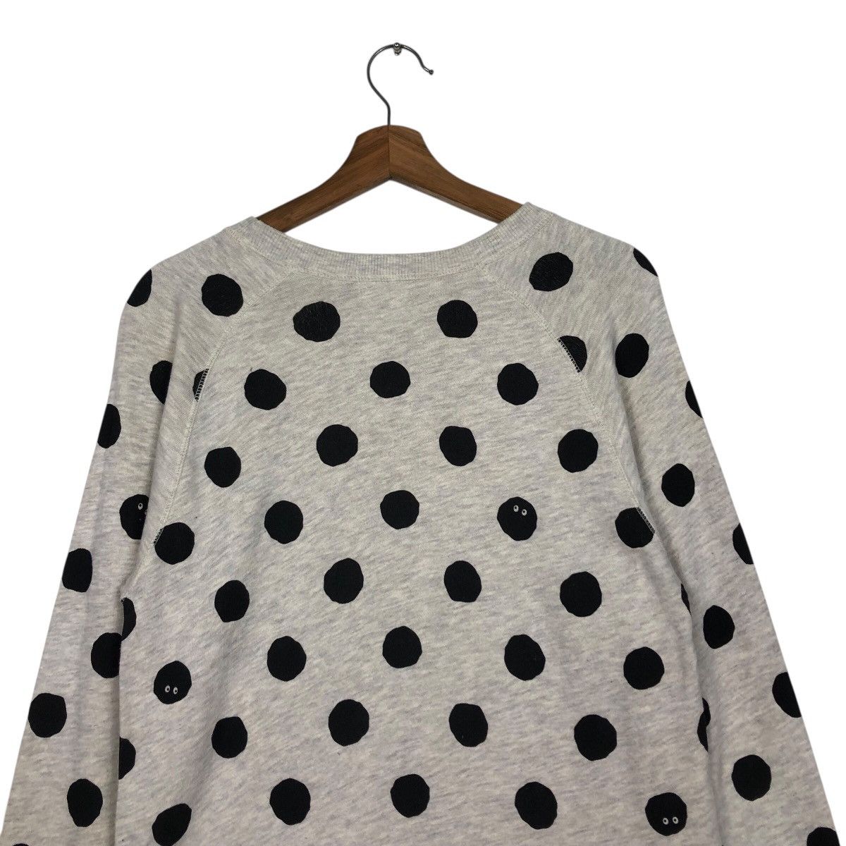 Japanese Brand BEAMS HEART Polka Dot Crewneck Sweatshirt Issey Miyake Size US M / EU 48-50 / 2 - 10 Thumbnail