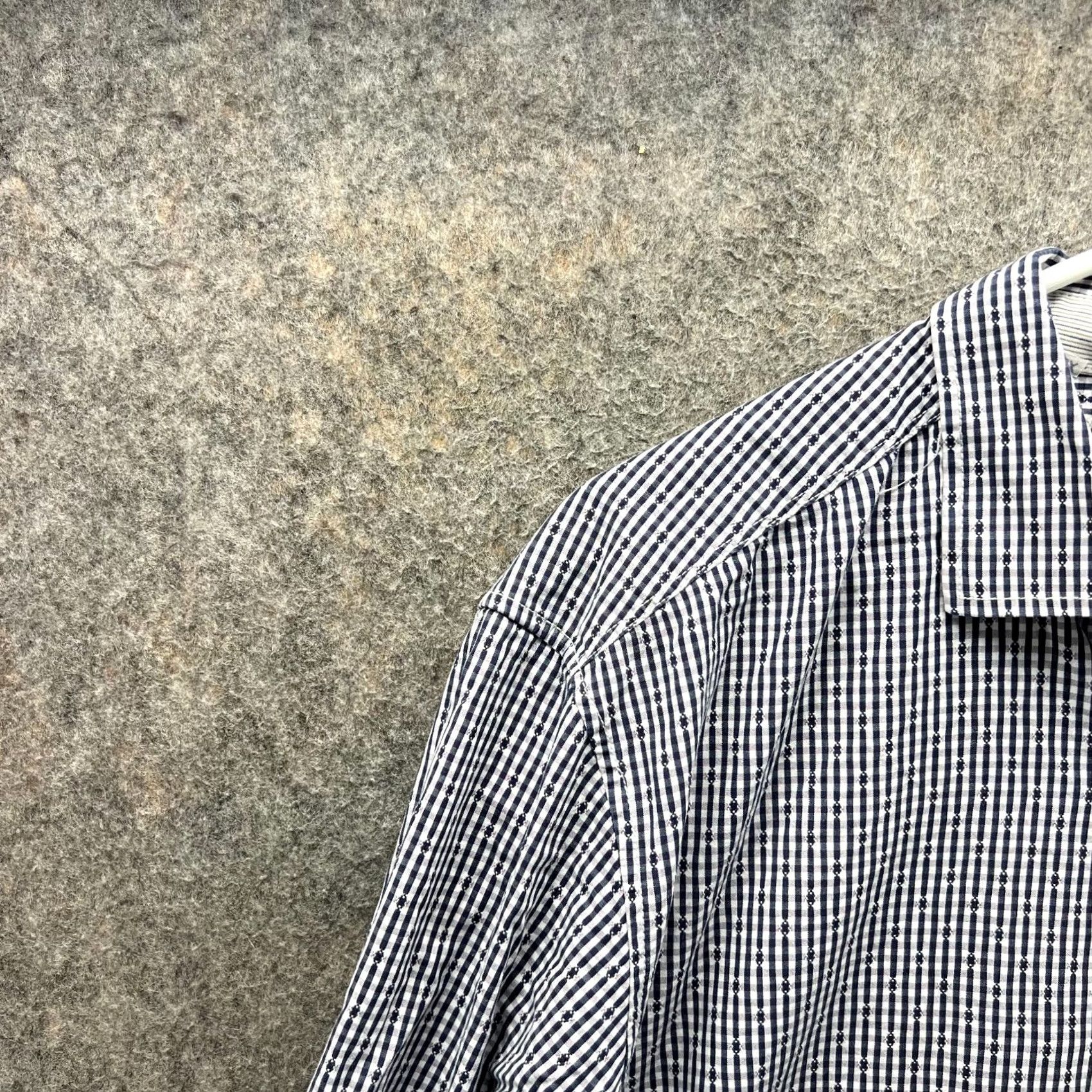 Tommy Bahama VINTAGE Tommy Bahama Shirt Womens Large Blue Striped Button-Down Island Crafted Gingham Size L / US 10 / IT 46 - 7 Thumbnail