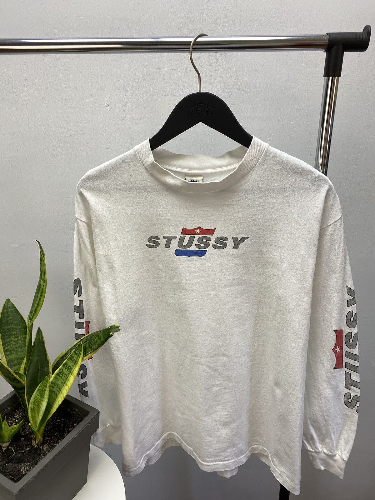 Stussy × Vintage VINTAGE 90s STUSSY LONG SLEEVE T SHIRT MADE IN USA Size US L / EU 52-54 / 3 - 5 Thumbnail