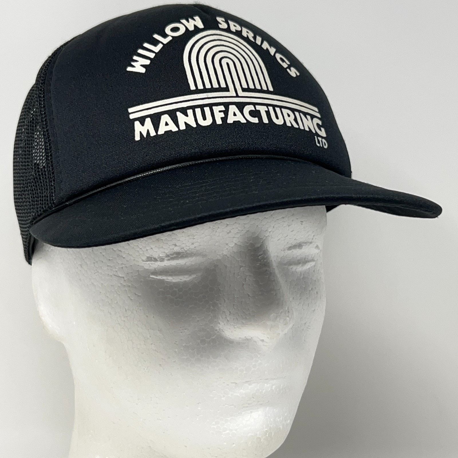 Vintage Vintage Willow Springs Manufacturing Trucker Hat Cap Black Size ONE SIZE - 9 Thumbnail