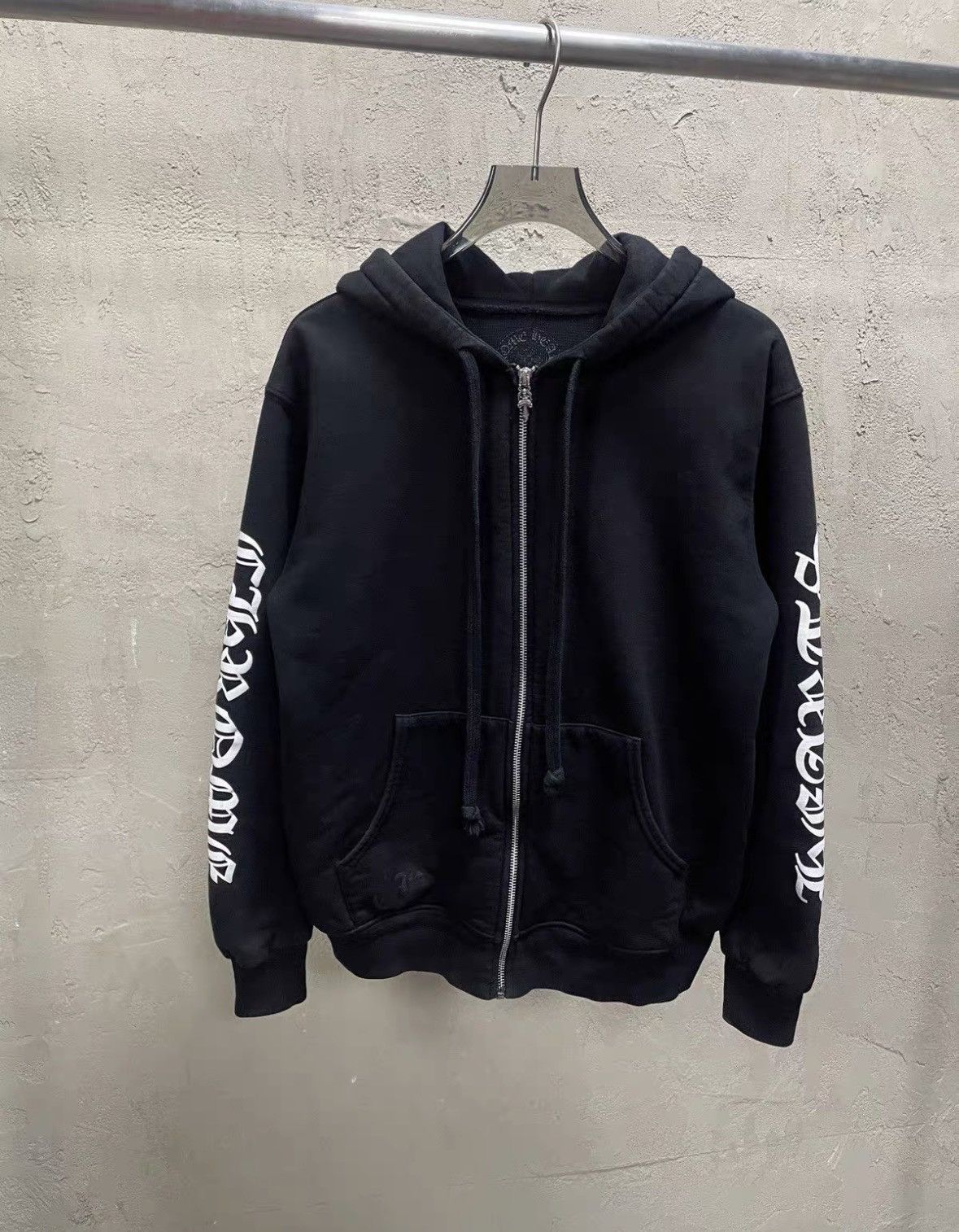 Chrome Hearts CHROME HEARTS Size M Black Waffle Fuckyou Zip-up Hoodie Size US M / EU 48-50 / 2 - 1 Thumbnail