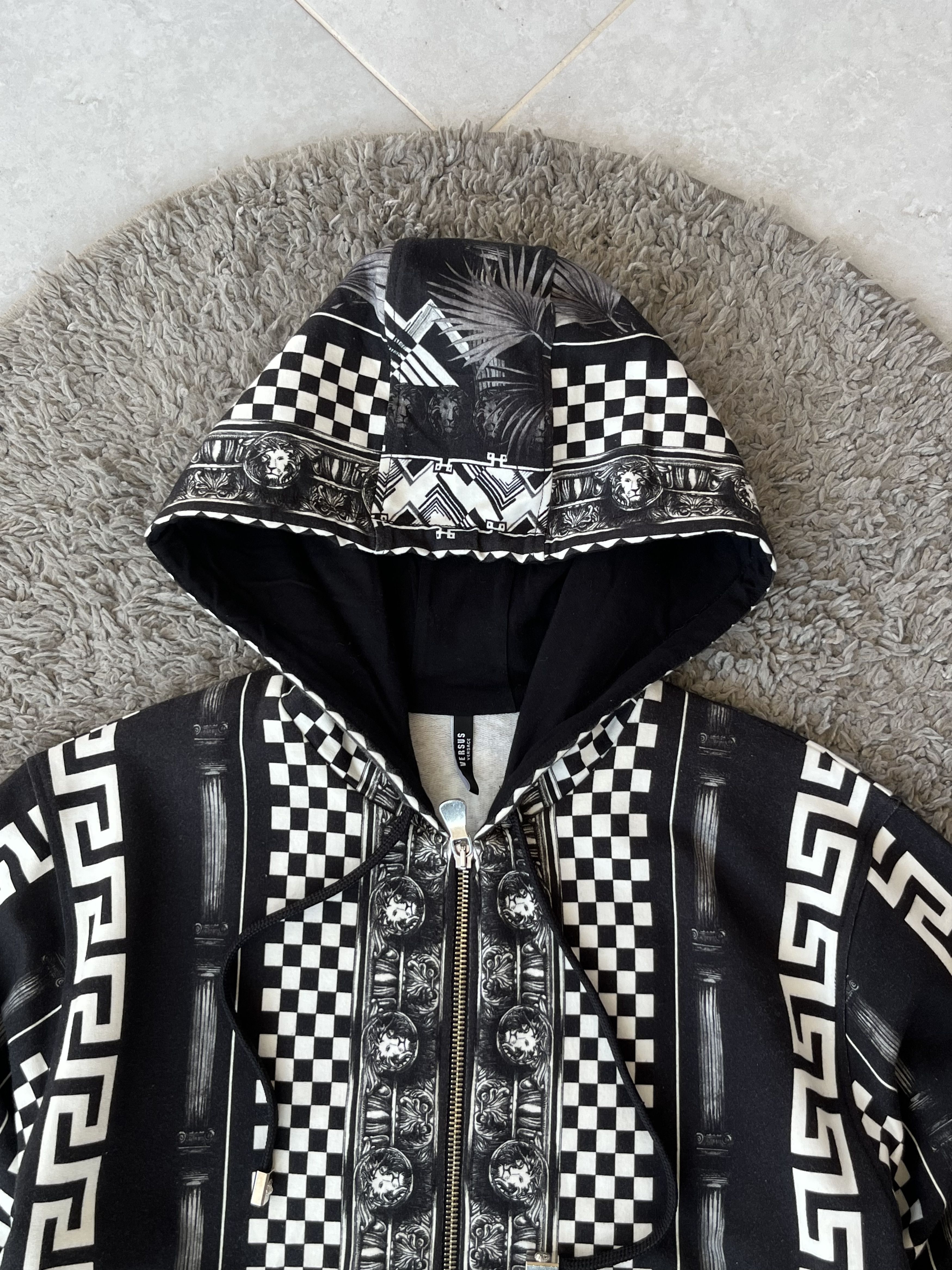 Versus Versace VERSACE VERSUS Full Zip Hooded Patterned Baroque Size US L / EU 52-54 / 3 - 5 Thumbnail